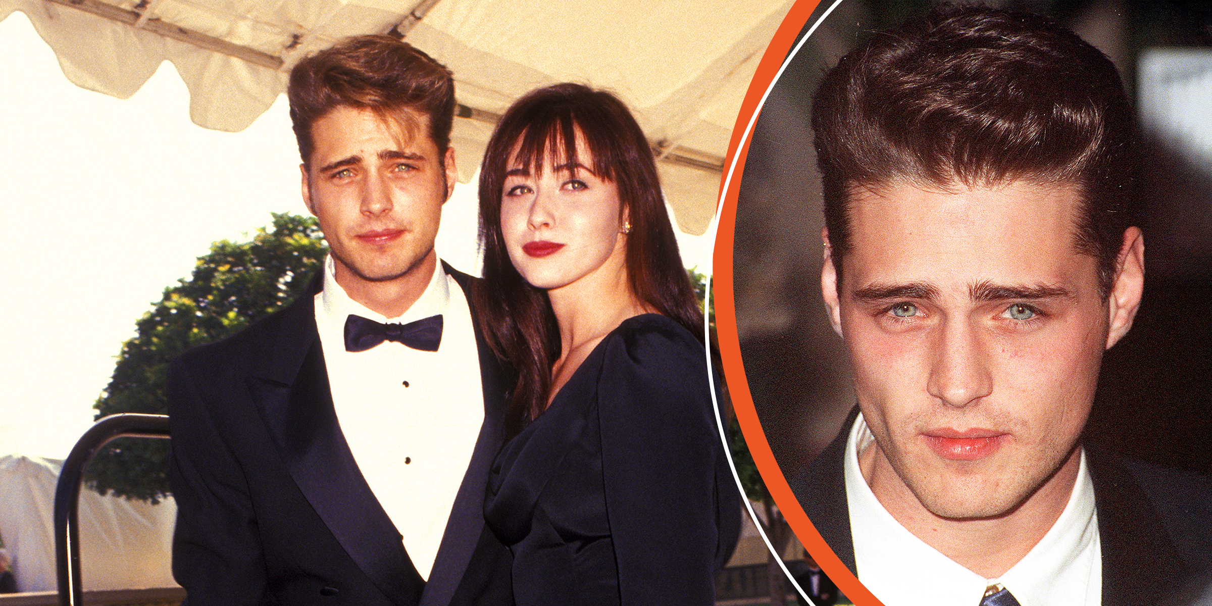 The '90s heartthrob poses with Shannen Doherty, 1991 | The '90s heartthrob, 1993 | Source: Getty Images