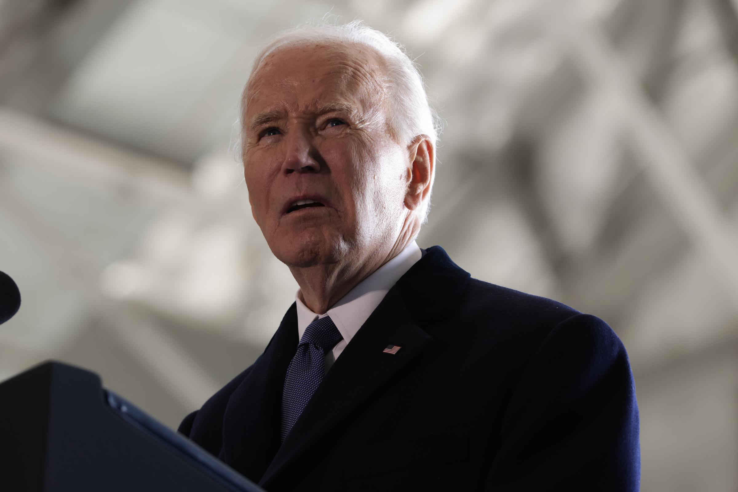 Joe Biden is seen on January 20, 2025, in Joint Base Andrews, Maryland | Source: Getty Images