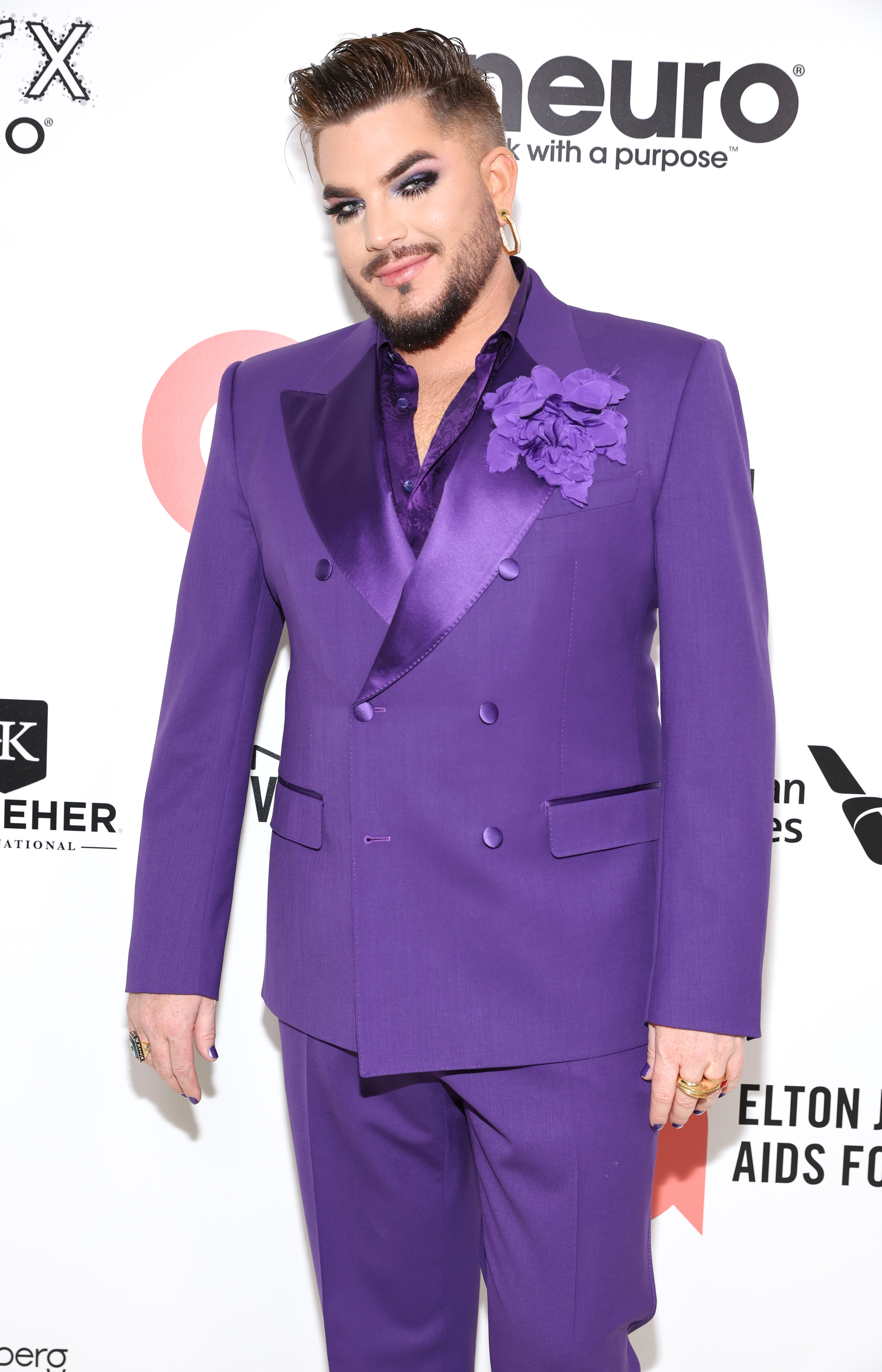 Adam Lambert at Elton John AIDS Foundation's 30th Annual Academy Awards Viewing Party on March 27, 2022, in West Hollywood, California. | Source: Getty Images