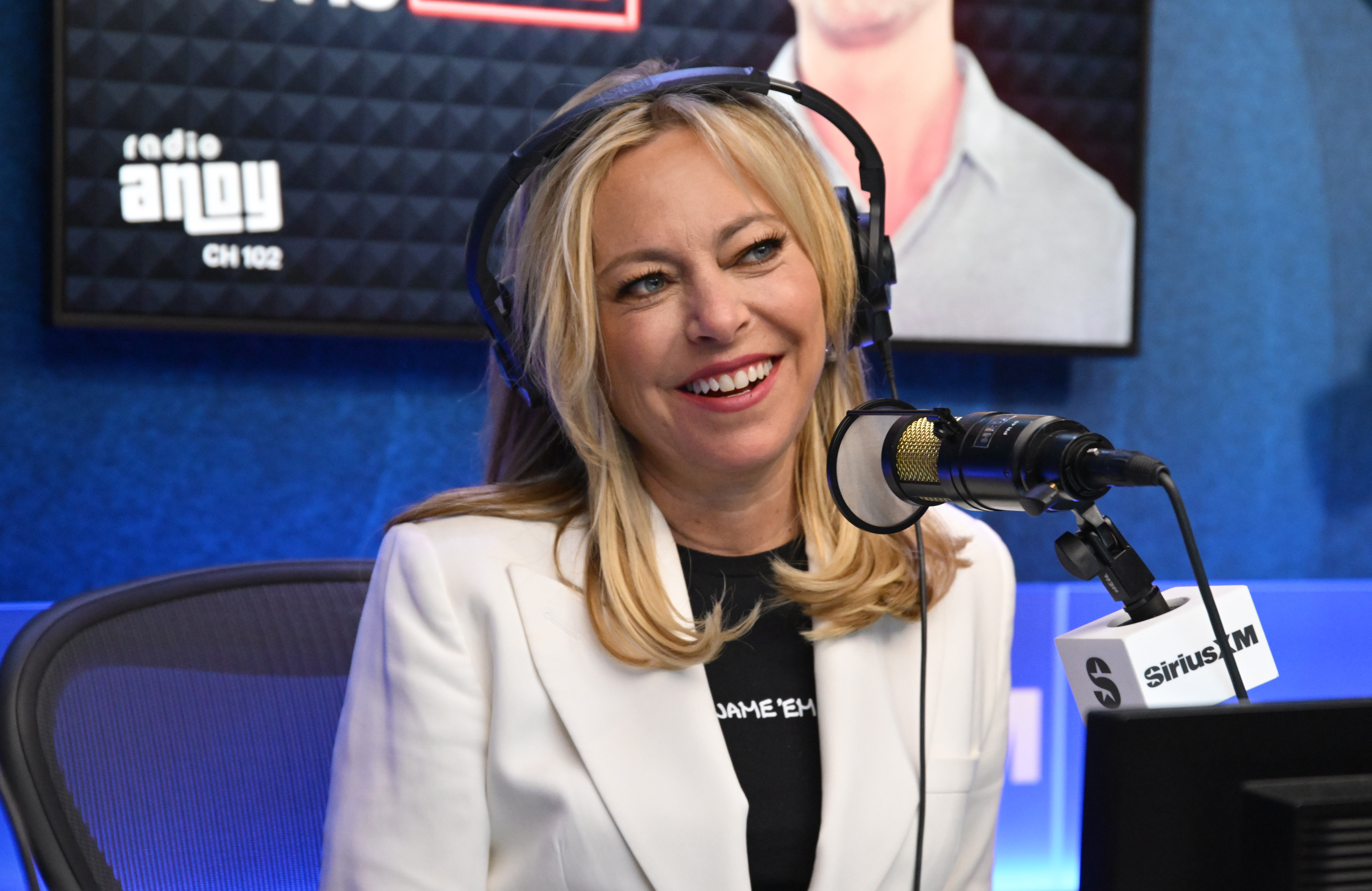 Sutton Stracke appears on the "Jeff Lewis Live" radio show at SiriusXM Studios on January 07, 2025 in Los Angeles, California. | Source: Getty Images