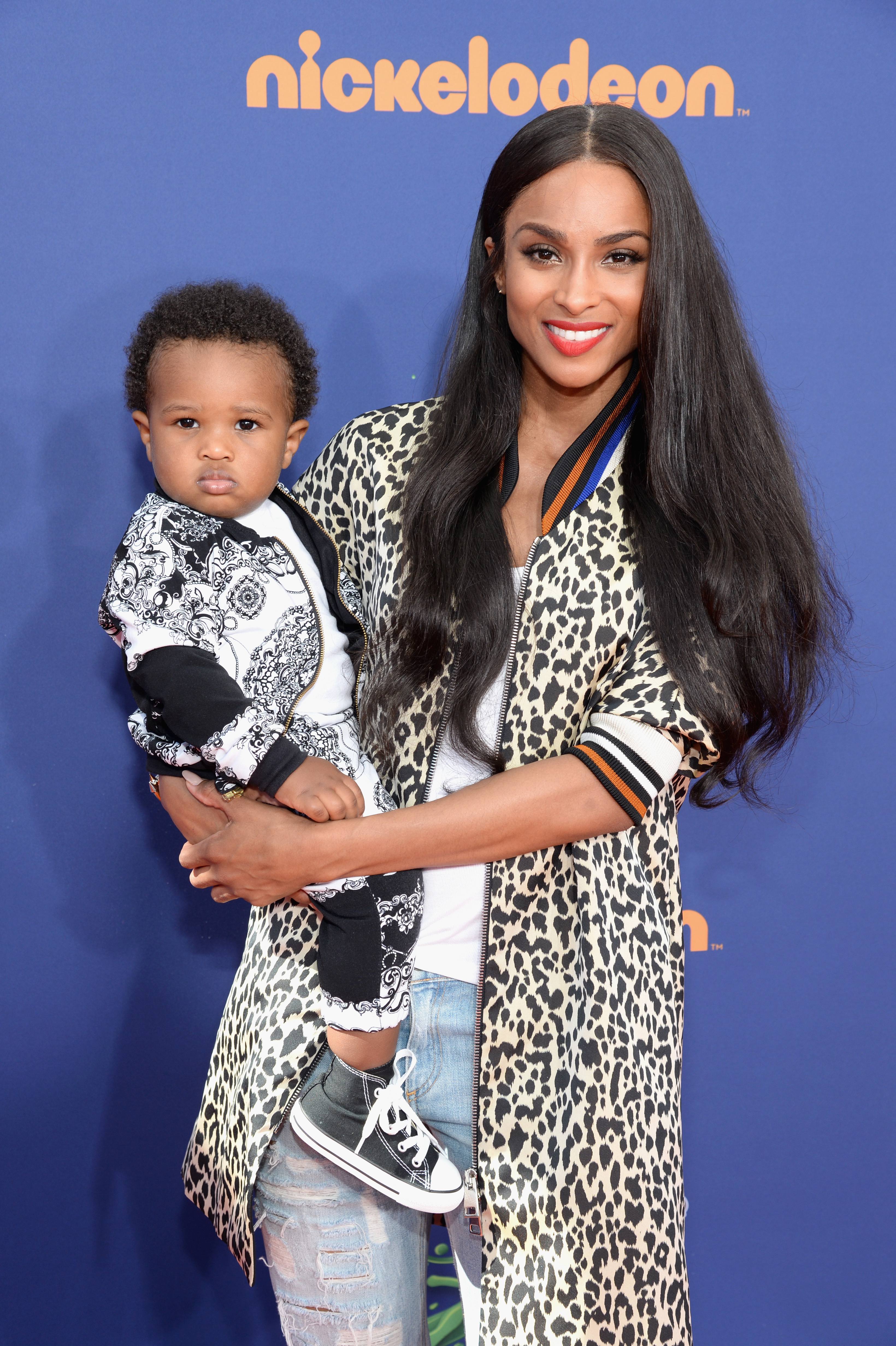 Future Zahir Wilburn, 1, and Ciara, 29, attend the Nickelodeon Kids' Choice Sports Awards at UCLA's Pauley Pavilion on July 16, 2015, in Westwood, California.