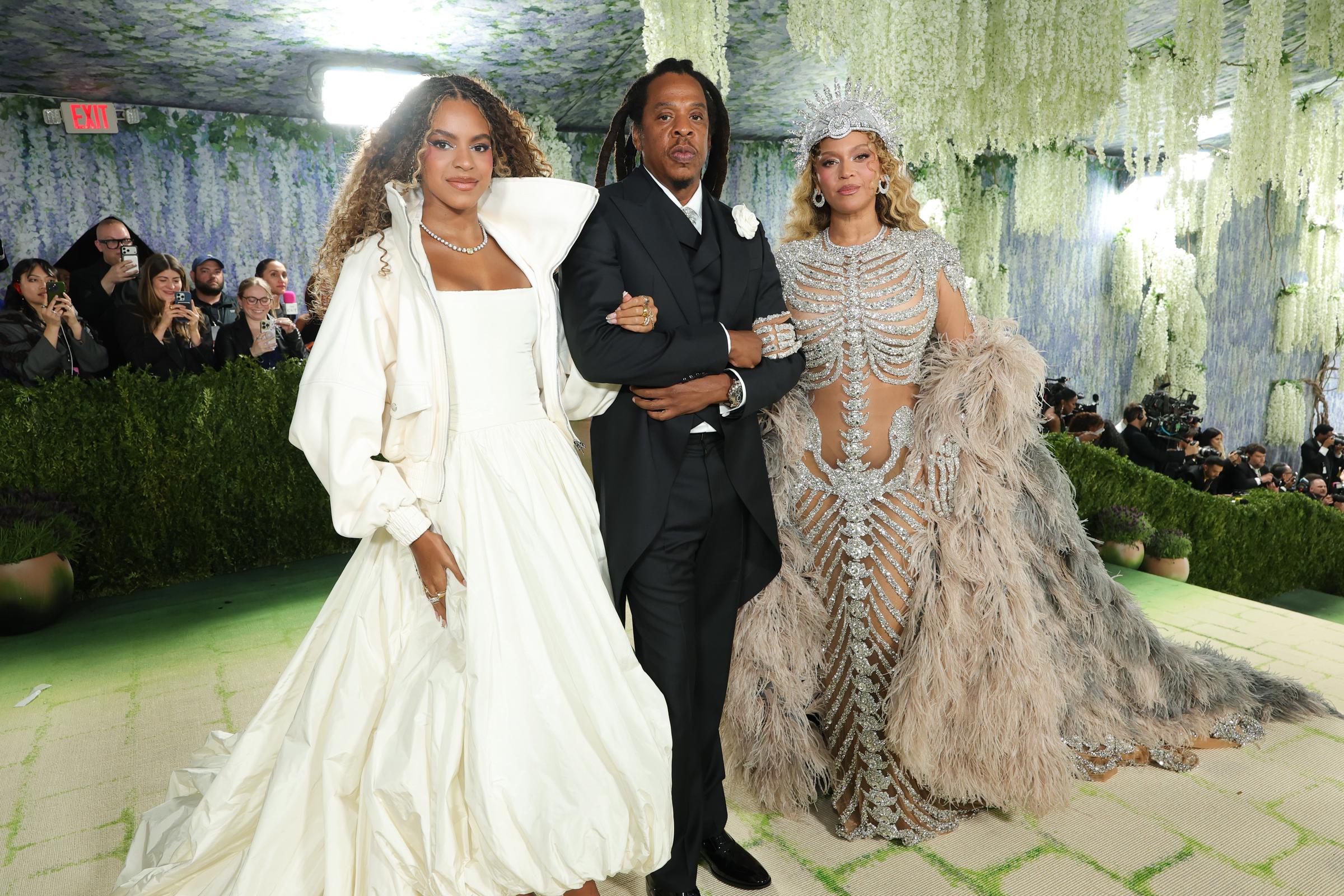 Blue Ivy Carter, Jay-Z, and Beyoncé attend the 2026 Met Gala | Source: Getty Images