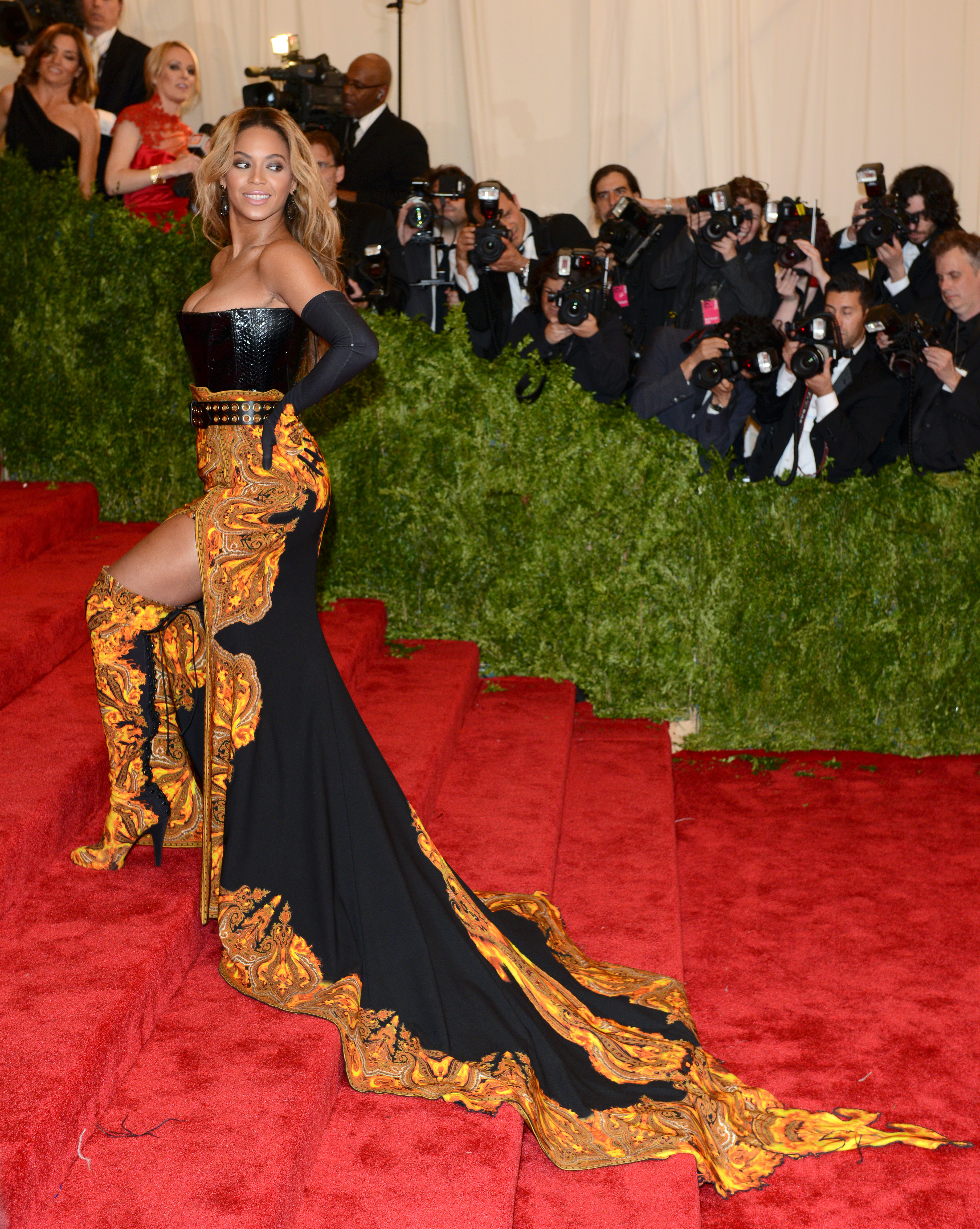 Beyonce attends the "PUNK: Chaos to Couture" Costume Institute Gala at the Metropolitan Museum of Art on May 6, 2013 | Source: Getty Images