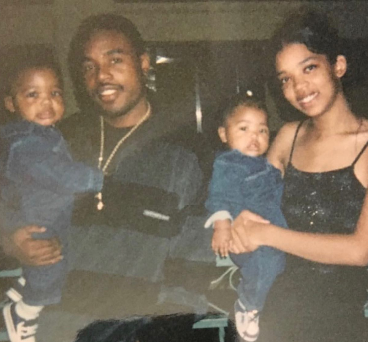 Tyrin Turner, Shawnda Silva, and their children, Tai and Tyrin Jr., in a throwback photo shared on July 17, 2019 | Source: Instagram/tyrinturner