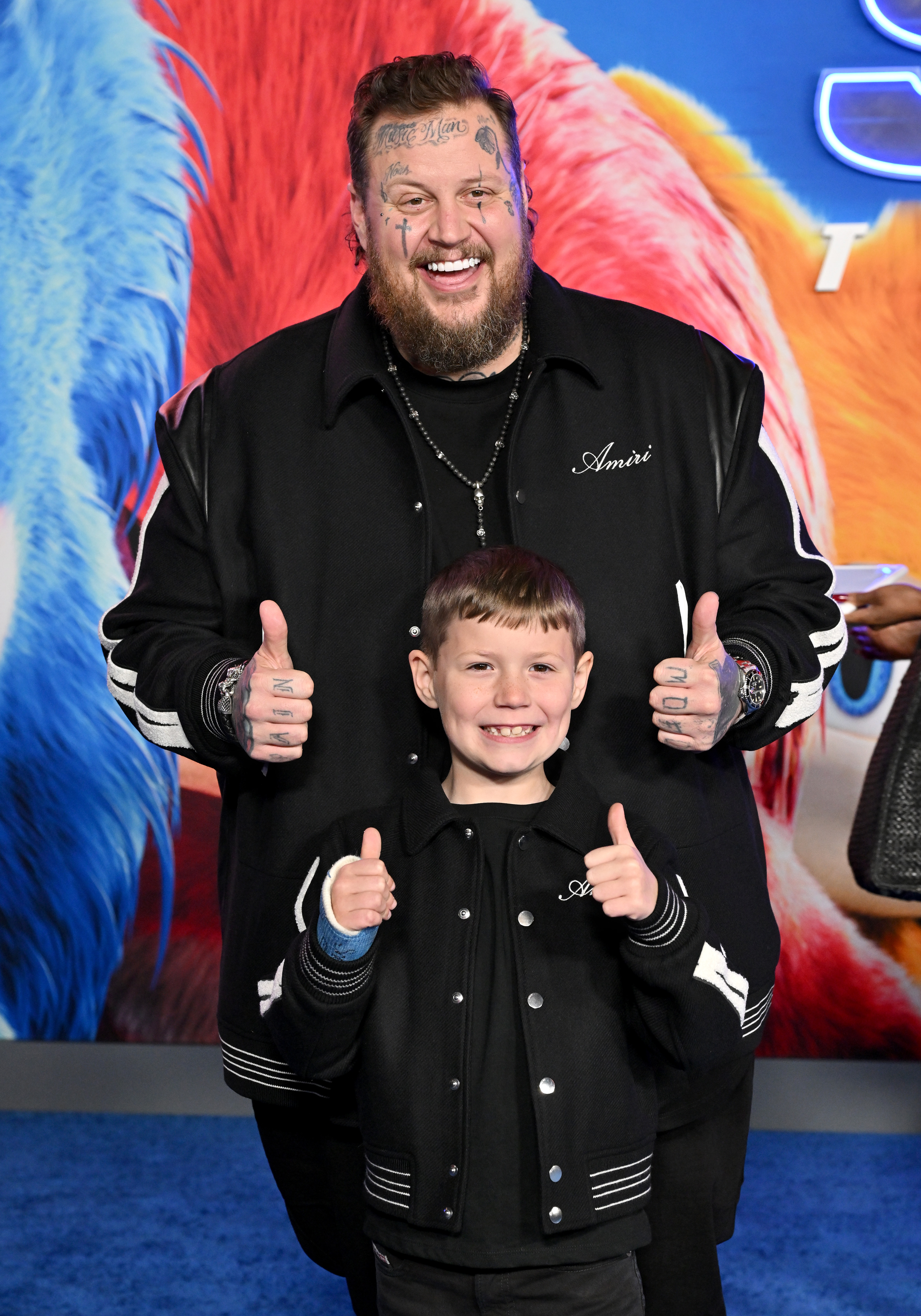 Jelly Roll and Noah "Buddy" DeFord attend the Los Angeles Premiere of Paramount's "Sonic the Hedgehog 3" | Source: Getty Images