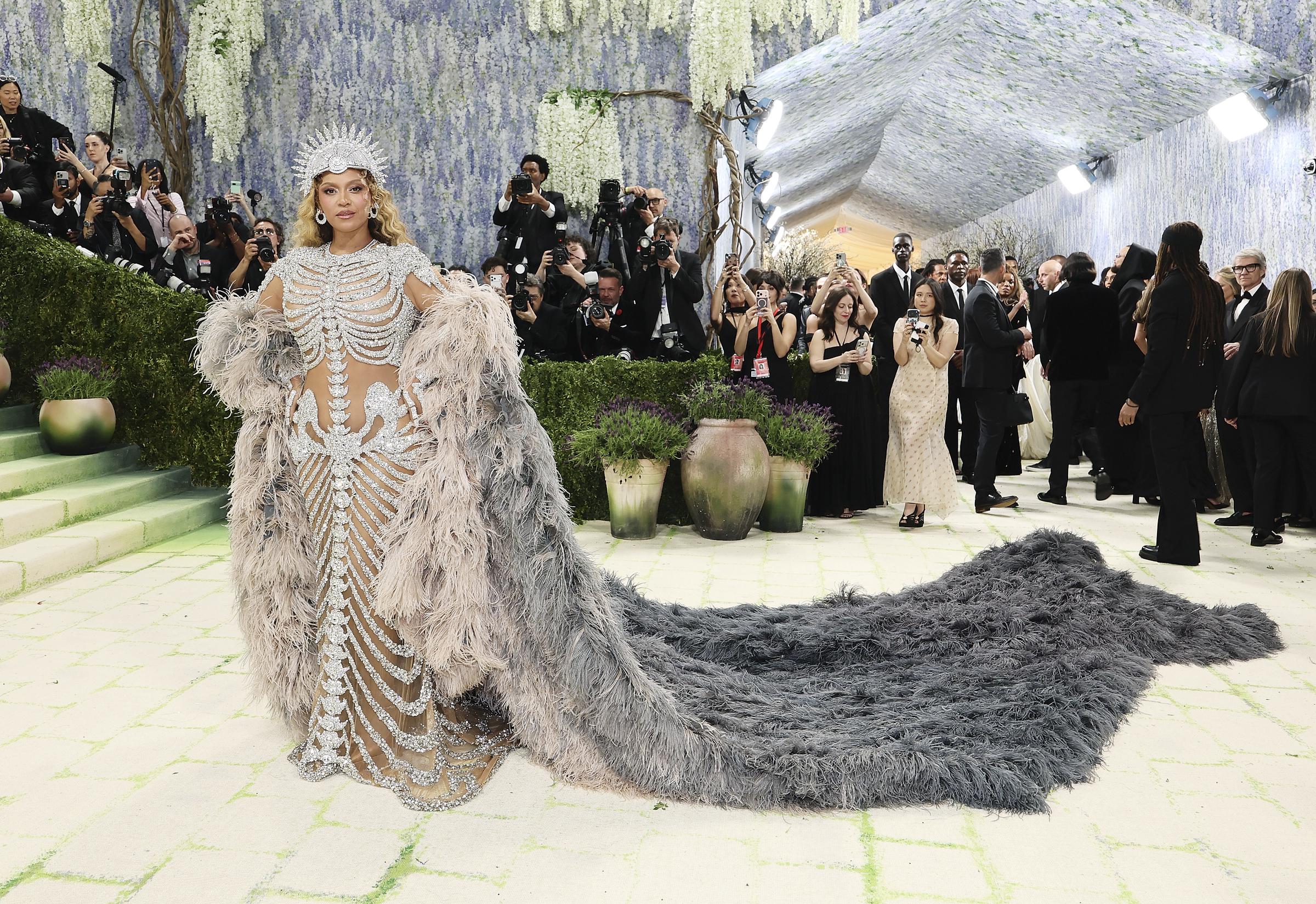 Beyoncé attends the Met Gala celebrating "Costume Art" at The Metropolitan Museum of Art on May 4, 2026, in New York City | Source: Getty Images