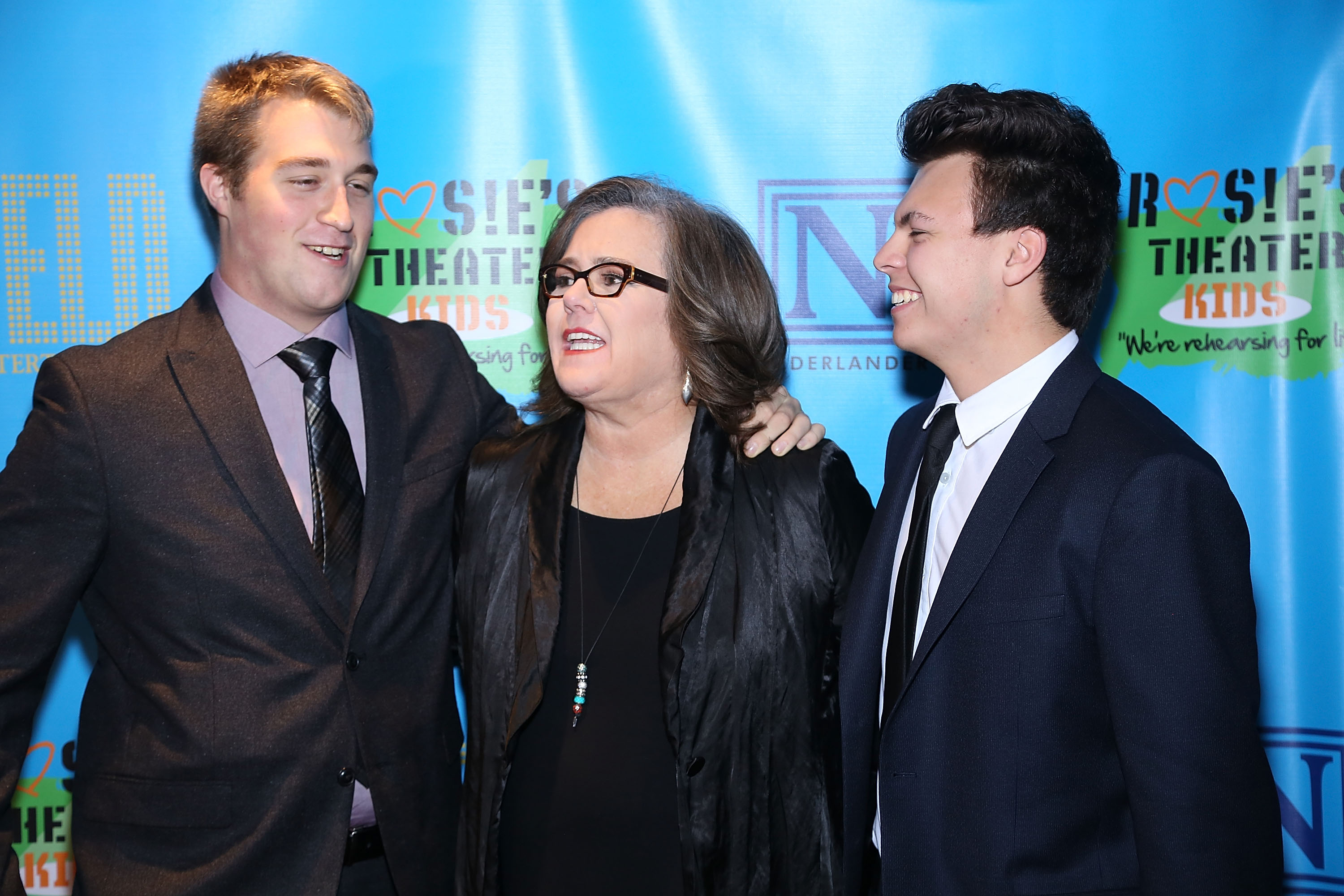 Rosie O'Donnell poses with sons Parker Jaren O'Donnell and Blake O'Donnell at Rosie's Theater Kids' Fall Gala in 2017. Parker later left the Marines and turned a childhood passion into a career making Warhammer models for a gaming company. | Source: Getty Images