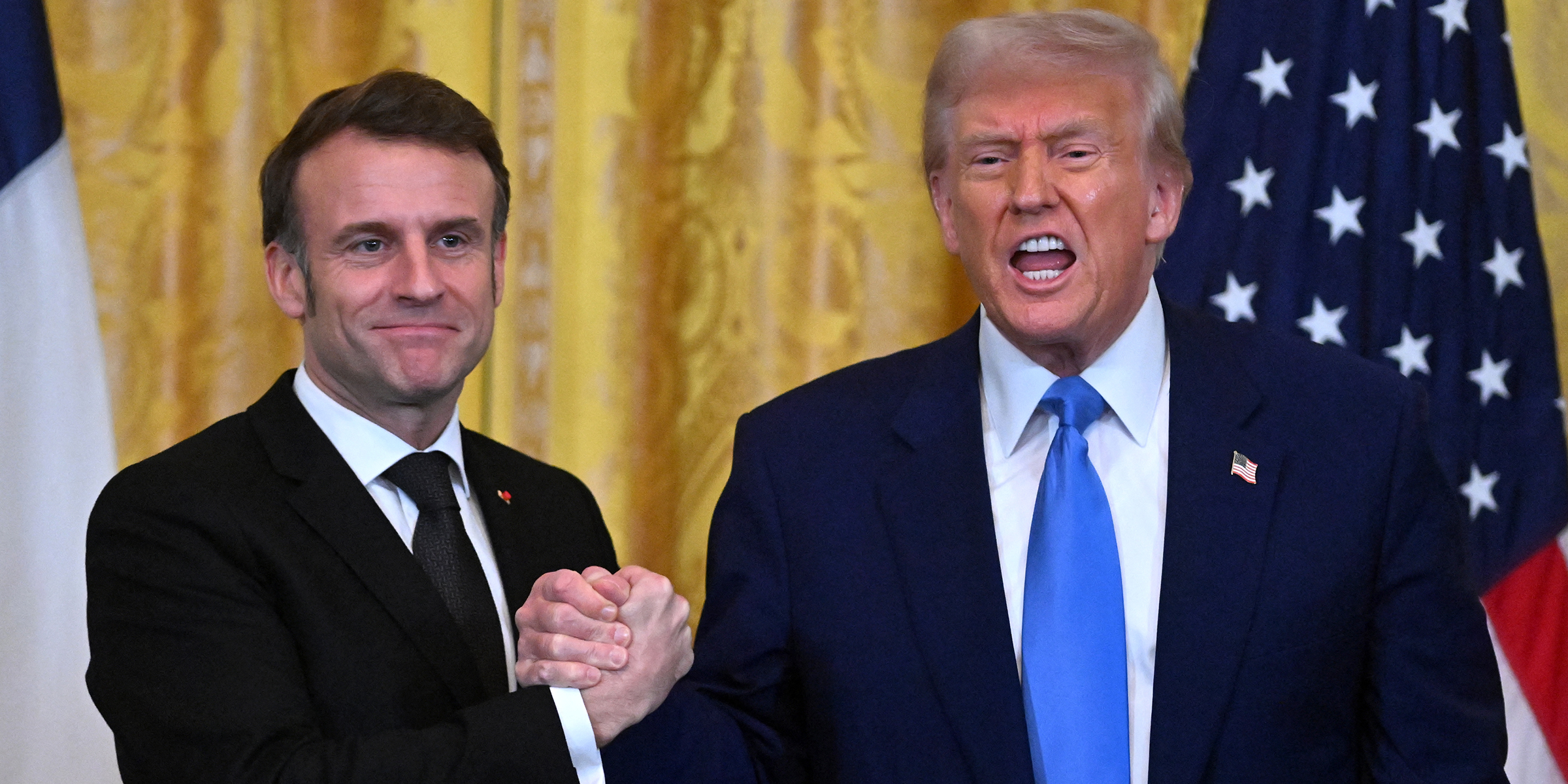 President Donald Trump and French President Emmanuel Macron | Source: Getty Images