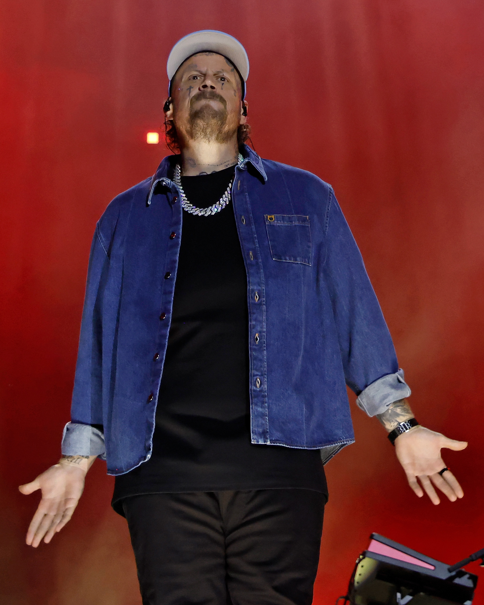 Jelly Roll performs during CMA Fest in Nashville on June 4, 2026. As the singer continued his public appearances and performances, reports emerged that questions remained over how his reported $20 million fortune and other marital assets could be divided. | Source: Getty Images