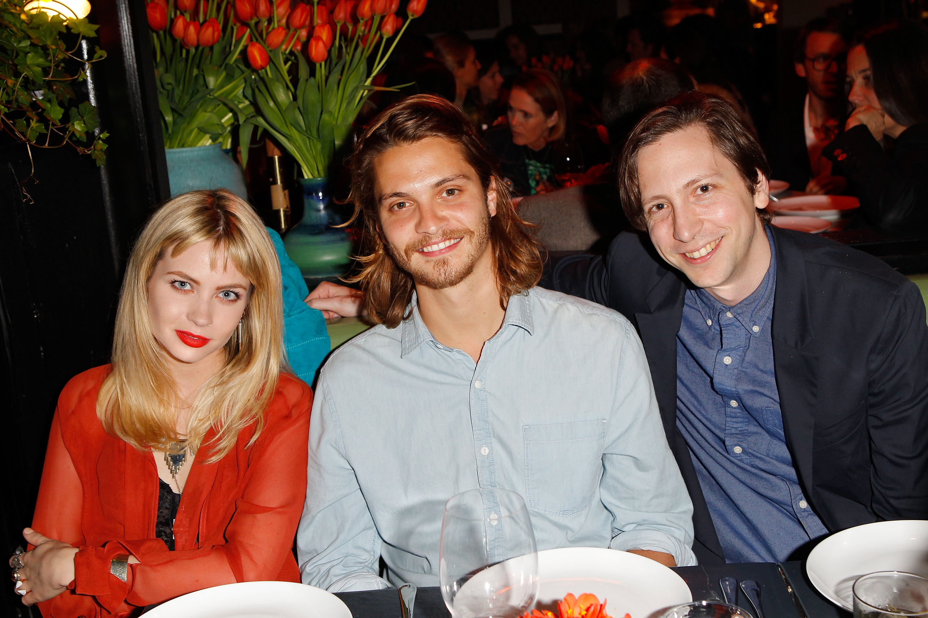 Daveigh Chase, Luke Grimes, and director Jacob Brown attend Vogue's "Triple Threats" dinner hosted by Sally Singer and Lisa Love at Goldie's, during a period when her public appearances gave little indication of the struggles her father later described. | Source: Getty Images
