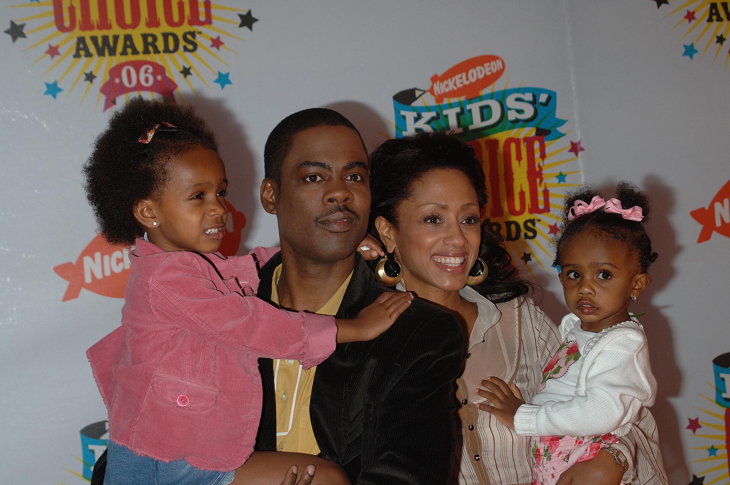 The couple with their daughters at Nickelodeon's 19th annual Kids' Choice Awards on April 1, 2006  | Source: Getty Images