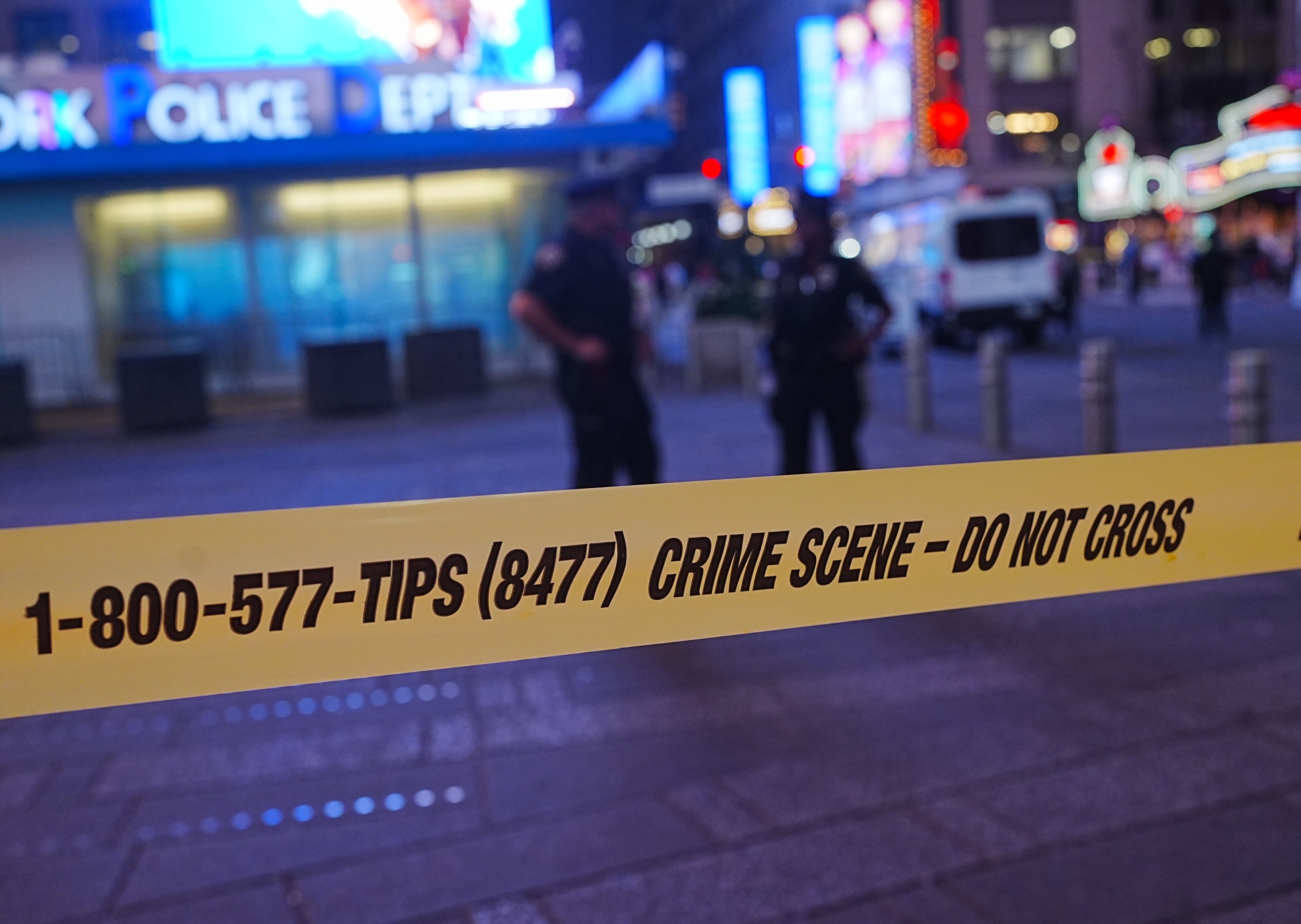 Police secured parts of the Times Square area as the response to the Aug. 31 stabbings unfolded along Seventh Avenue. The two attacks occurred about 20 seconds apart, according to police. | Source: Getty Images