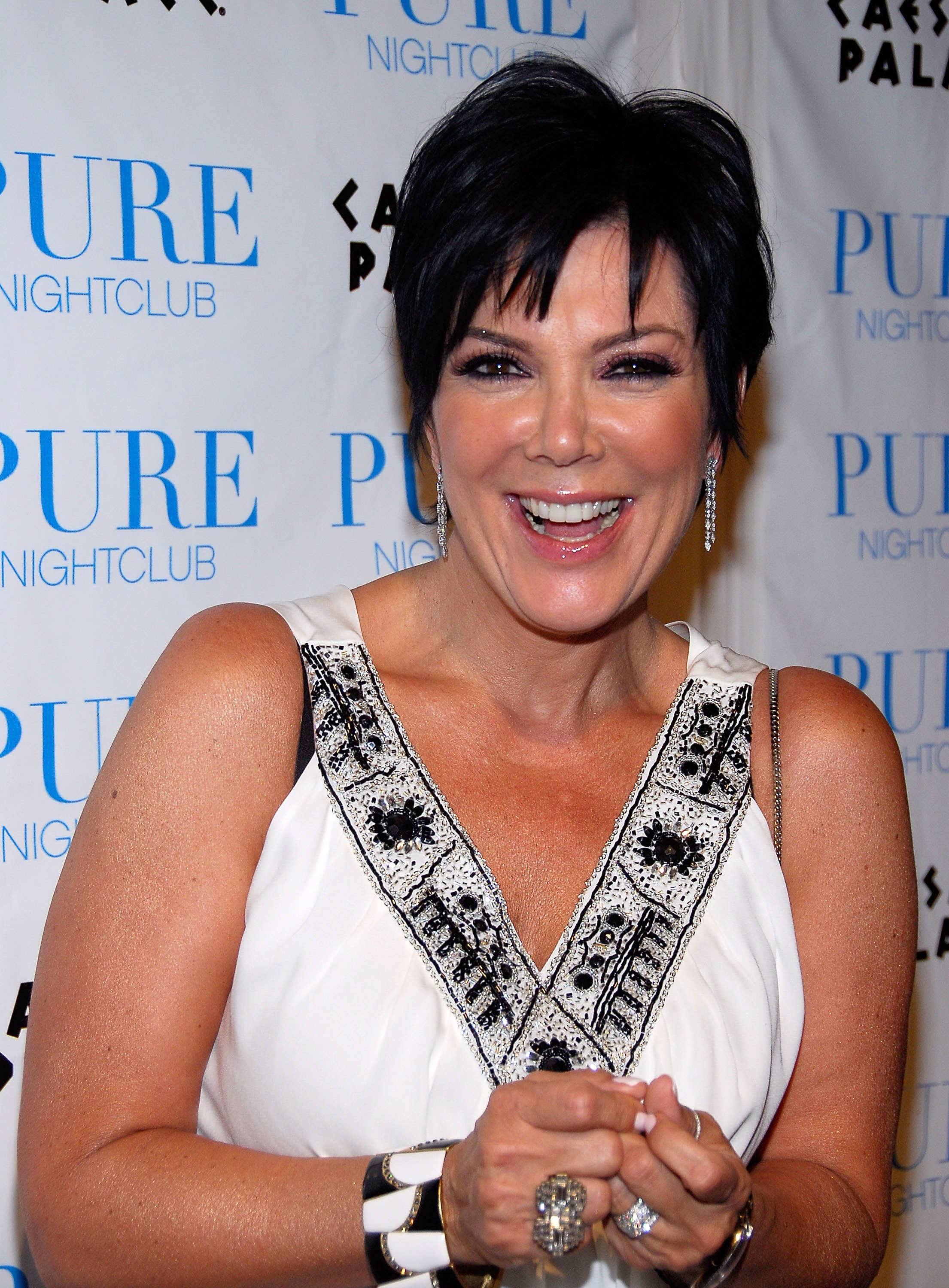 Kris Kardashian attends daughter Khloé Kardashian's 24th birthday celebration at PURE Nightclub in Las Vegas. | Source: Getty Images