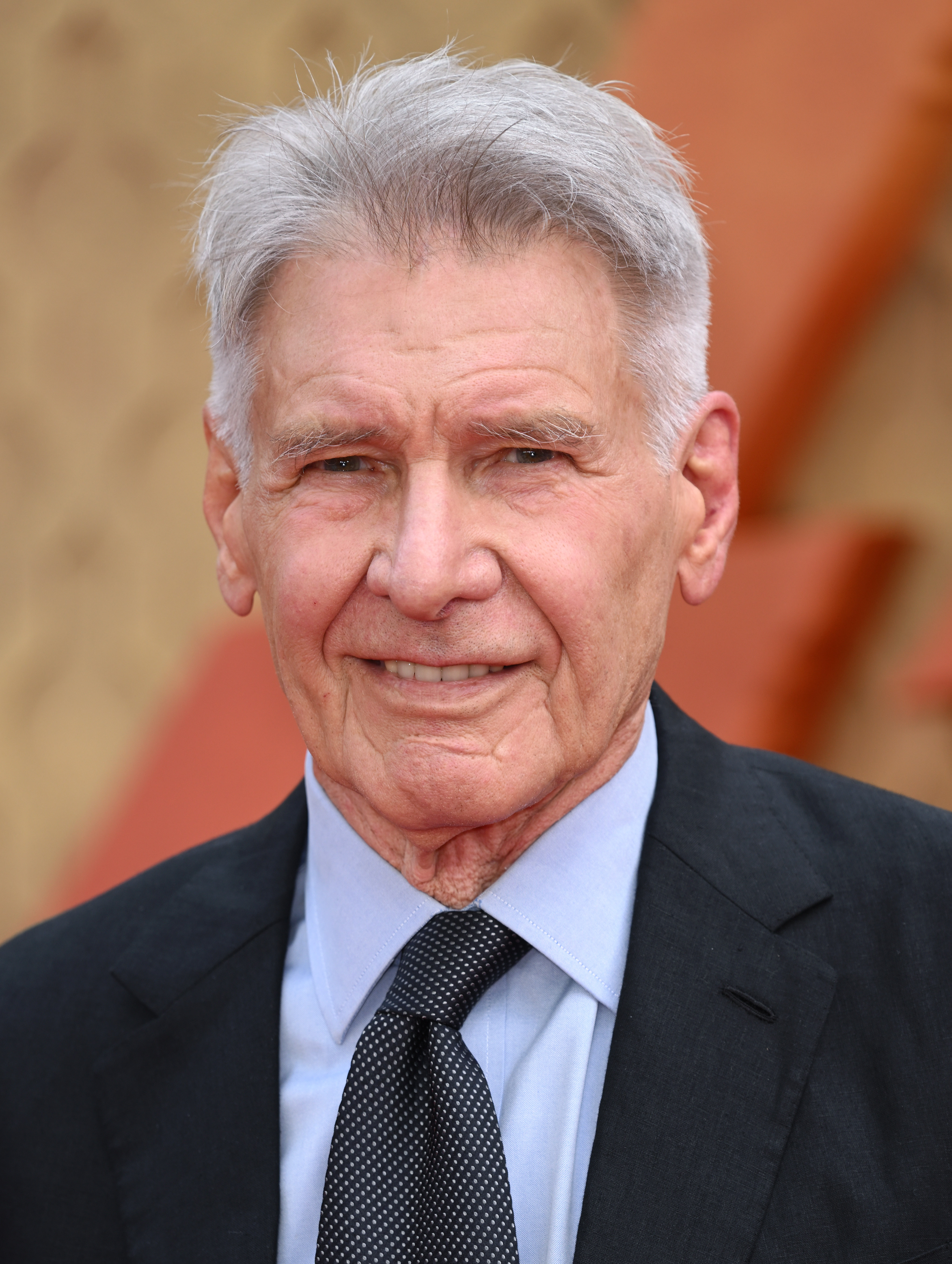 Harrison Ford attends the UK premiere of "Indiana Jones and the Dial of Destiny" in London on June 26, 2023. At the 2026 Emmys, the actor returned to the spotlight in classic black tie alongside Calista Flockhart. | Source: Getty Images