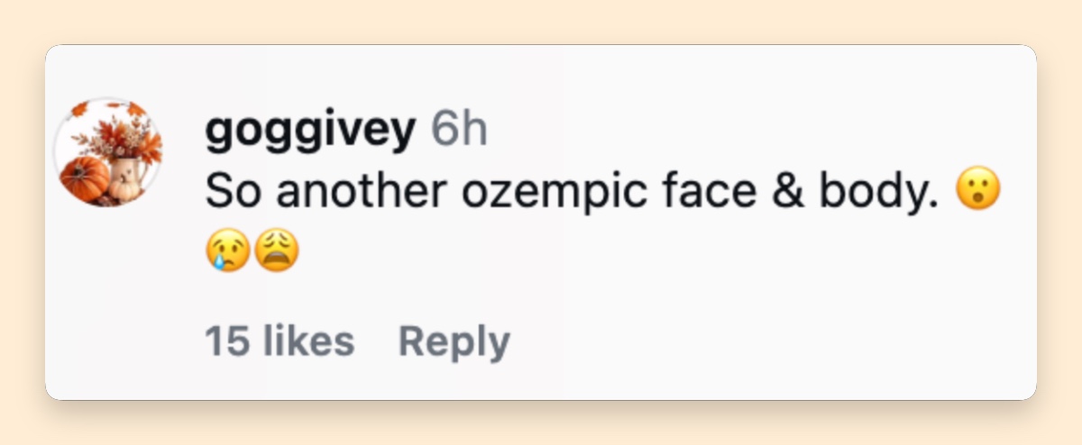 A viewer speculated about weight-loss medication after seeing Catherine's latest appearance, although there is no confirmed evidence that she has used it. | Source: Instagram/@todayshow