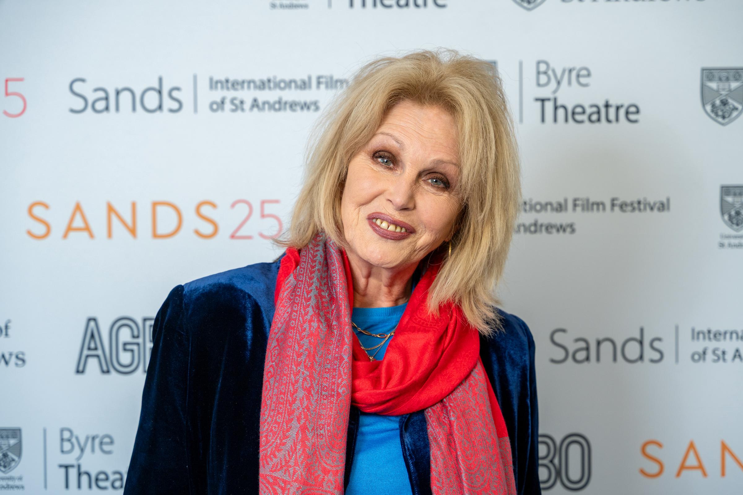 Joanna Lumley attends a photocall during the Sands: International Film Festival of St Andrews on April 26, 2025 | Source: Getty Images