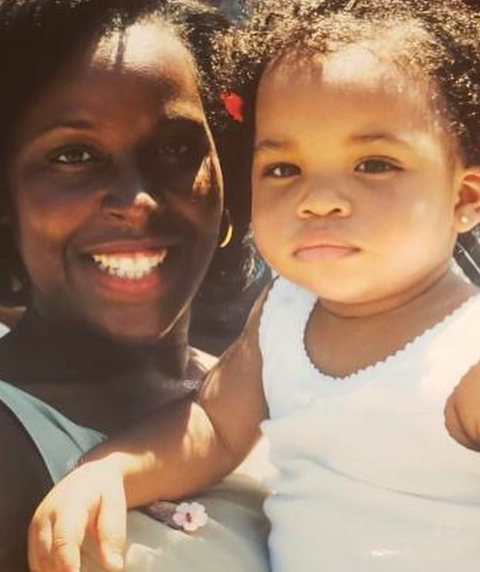 Karin Standford and baby Ashley Jackson in a throwback photo, posted on October 27, 2025. | Source: Instagram/ashleylavernejackson