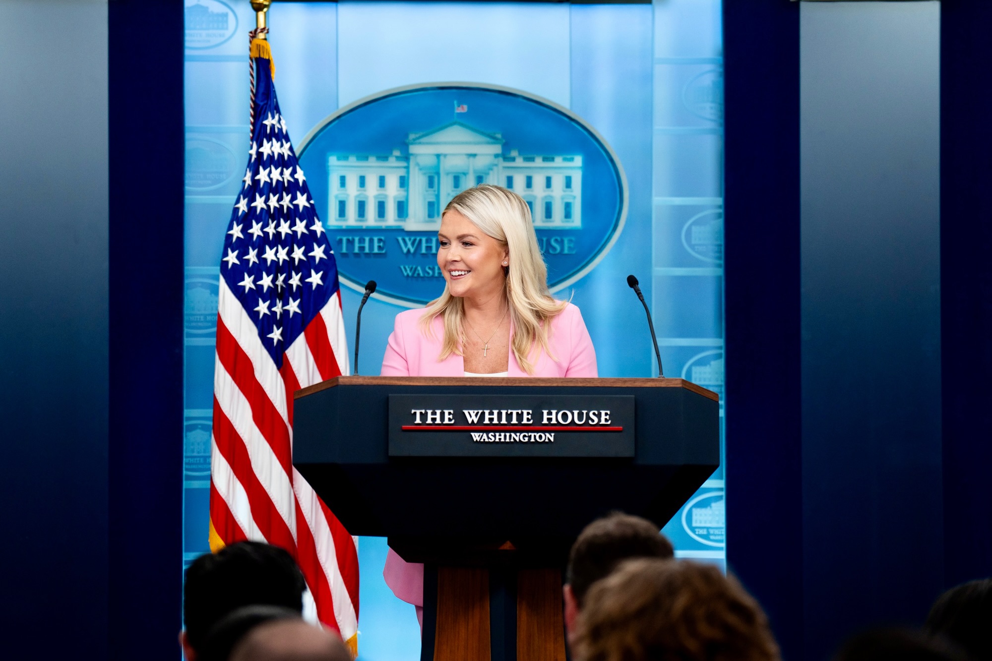 At 28, Leavitt leaves the briefing room after making history as the youngest person to serve as White House press secretary. Her tenure made her one of the administration's most visible communicators, and turned the contrast between her public role and private family life into a defining part of her story. | Source: Instagram/karolineleavitt