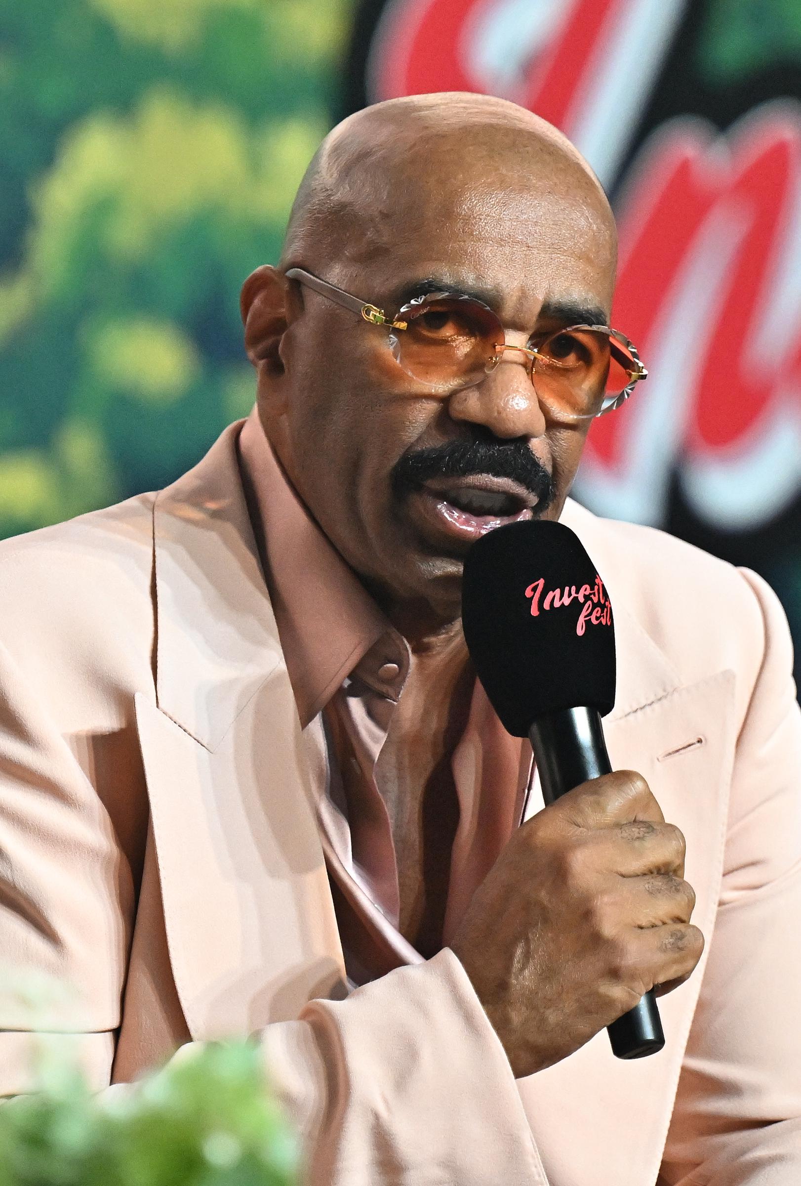 Steve Harvey attends Invest Fest 2025 at Georgia World Congress Center in Atlanta on August 23 | Source: Getty Images