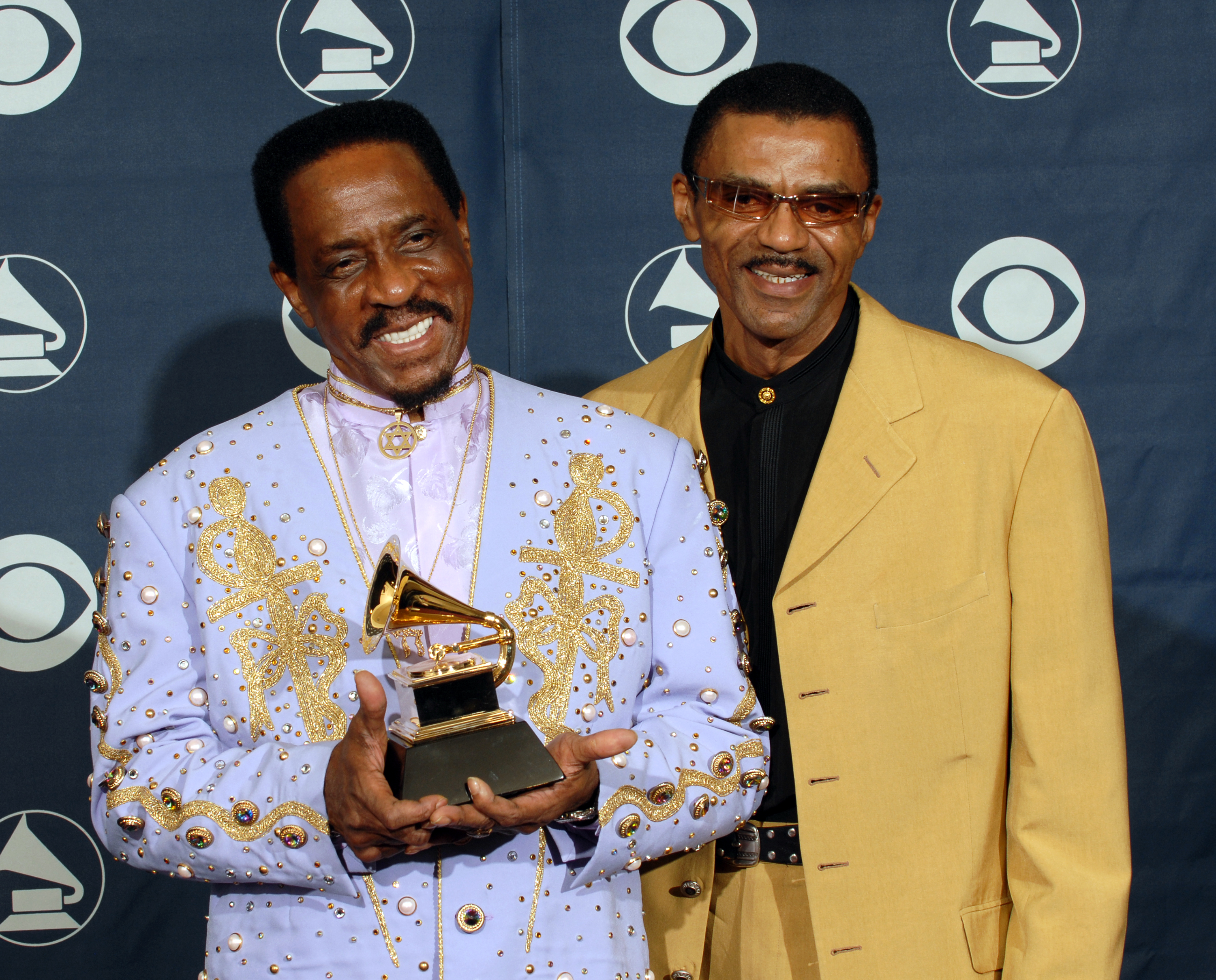 Ike Turner with son Ike Turner Jr. at the 49th annual Grammy Awards on September 11, 2007  | Source: Getty Images