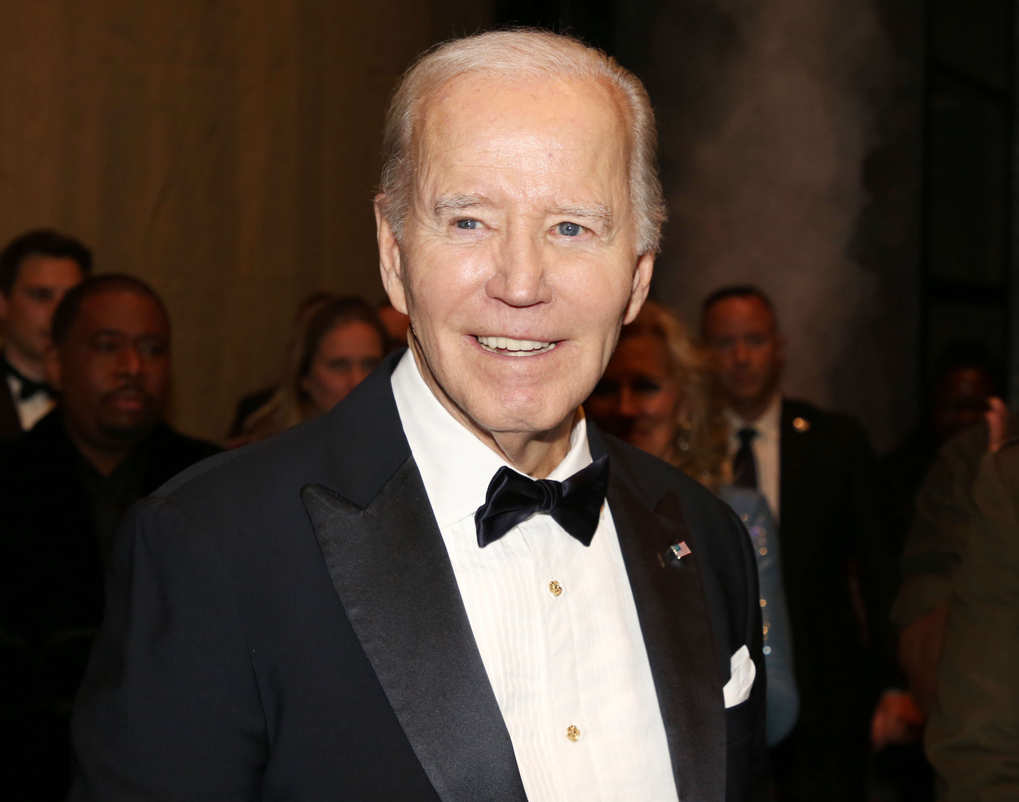 Joe Biden backstage at the Broadway opening night of "Othello" in New York City on March 23, 2025. | Source: Getty Images