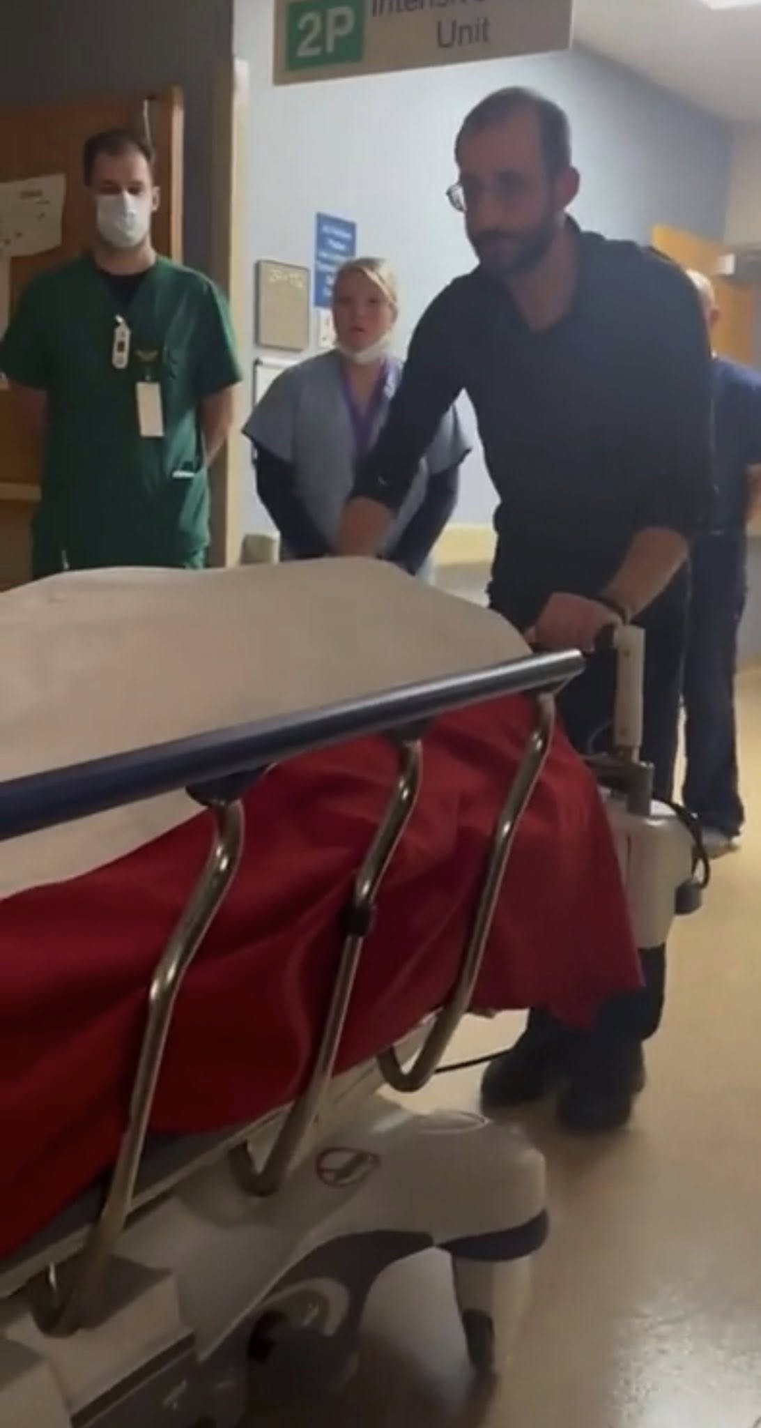 Alex Pretti pushing a hospital bed, from a post dated January 24, 2026 | Source: Facebook/Fight for a Union