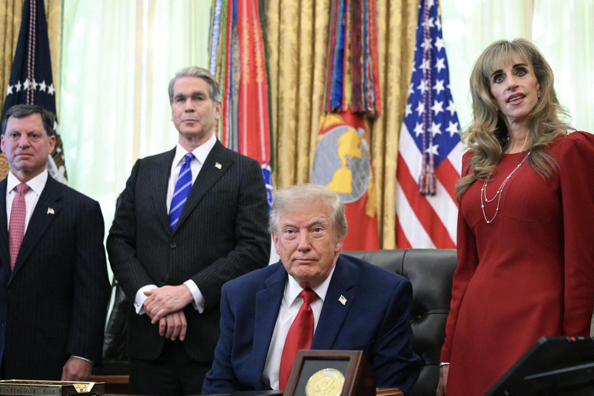 During the White House announcement, Susan Dell emphasized the couple's commitment to helping millions of American children secure their financial futures. However, the event sparked unexpected controversy over her appearance, with Eric Trump later condemning the personal attacks as "disgusting." | Source: Getty Images
