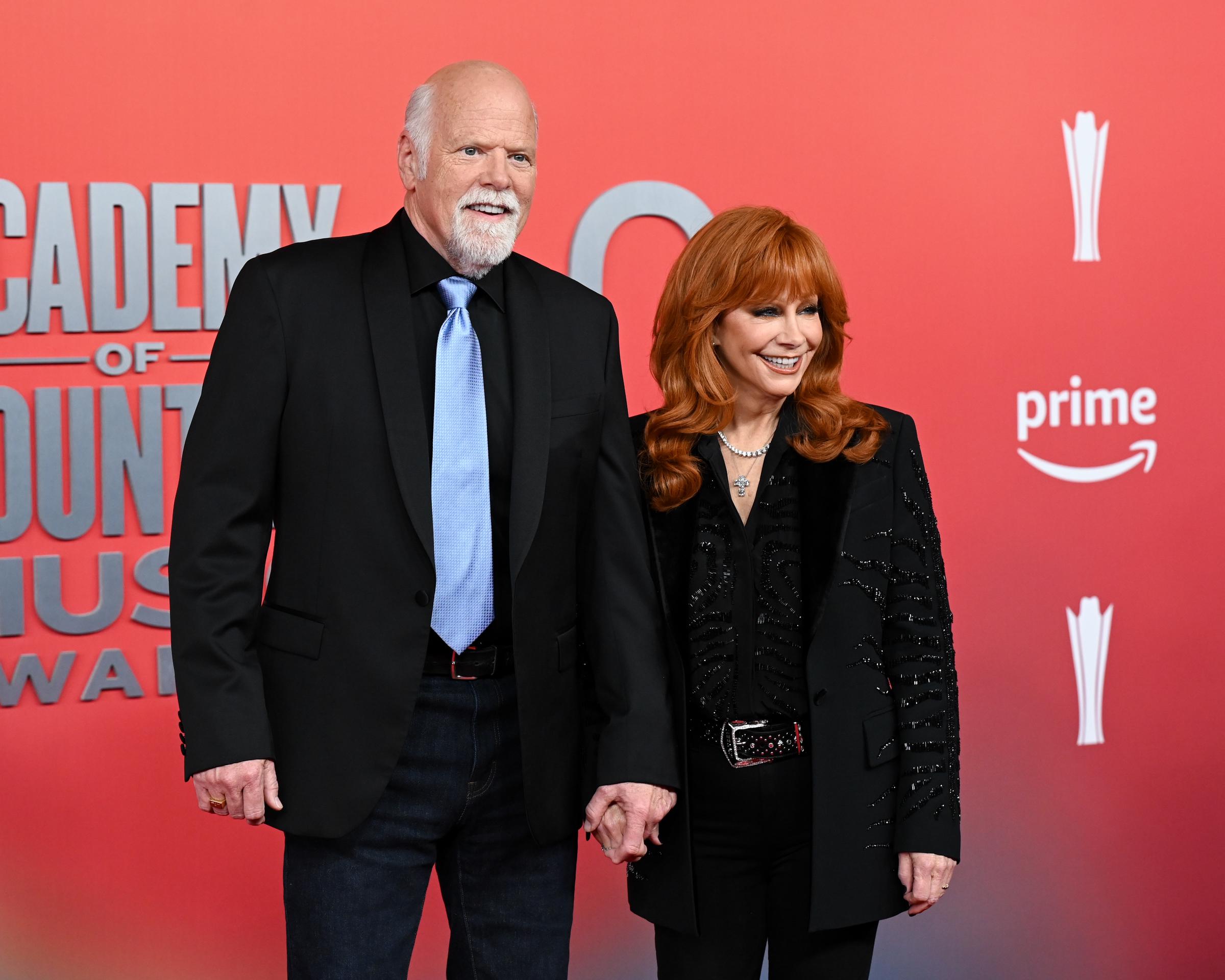 Rex Linn and Reba McEntire are seen at the 60th Academy of Country Music Awards held at the Ford Center at The Star on May 8, 2025, in Frisco, Texas | Source: Getty Images