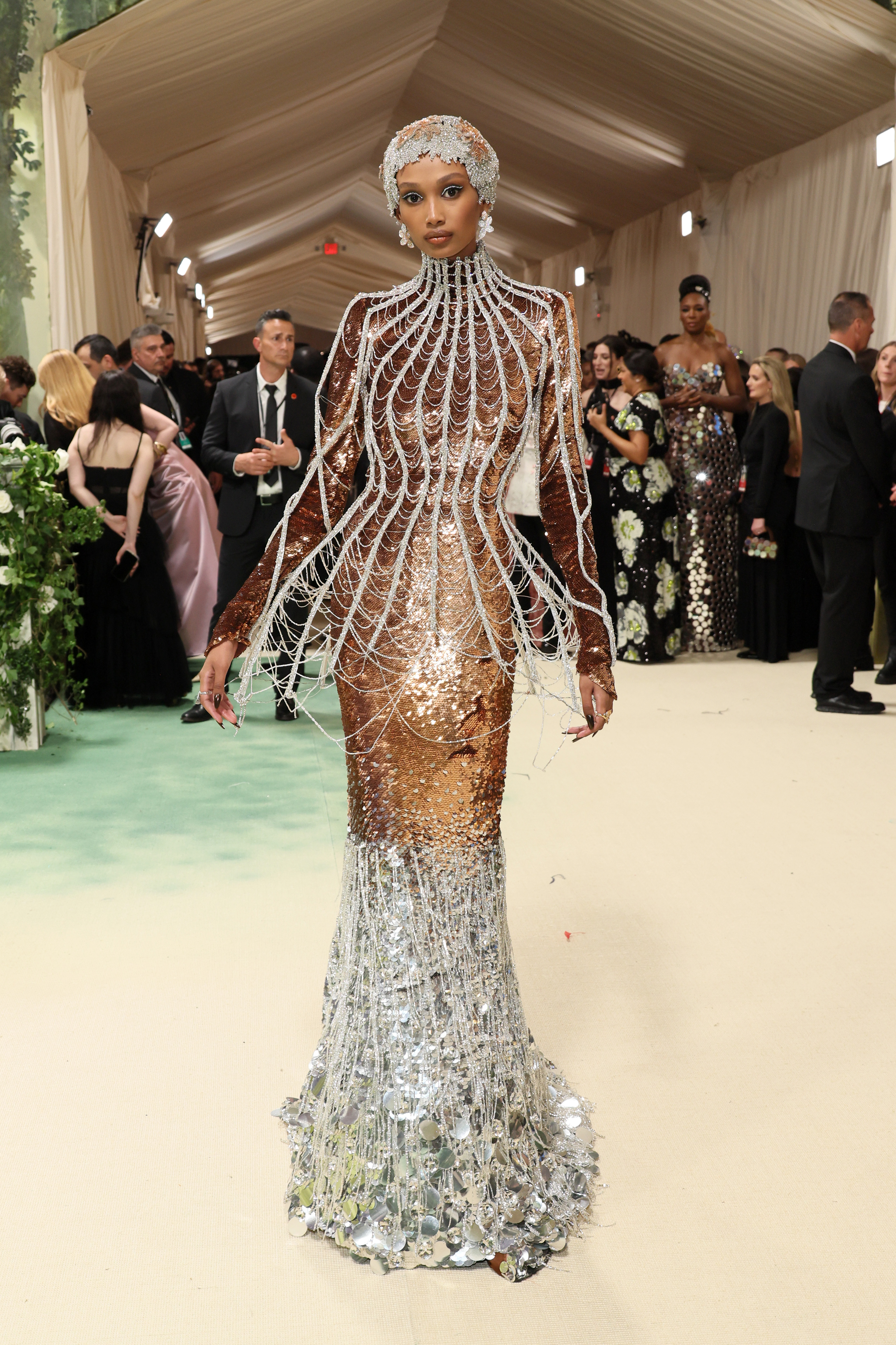 Ugbad Abdi attends The Met Gala Celebrating "Sleeping Beauties: Reawakening Fashion" at The Metropolitan Museum of Art on May 6, 2024, in New York City | Source: Getty Images