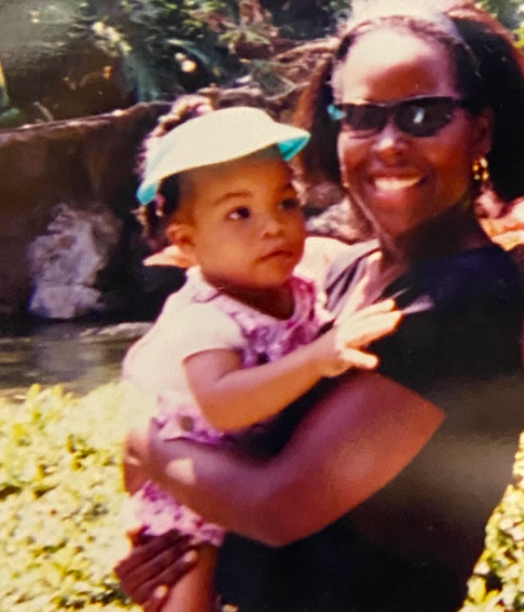 Karin Standford beaming as she holds Ashley Jackson, posted on October 27, 2023. | Source: Instagram/ashleylavernejackson