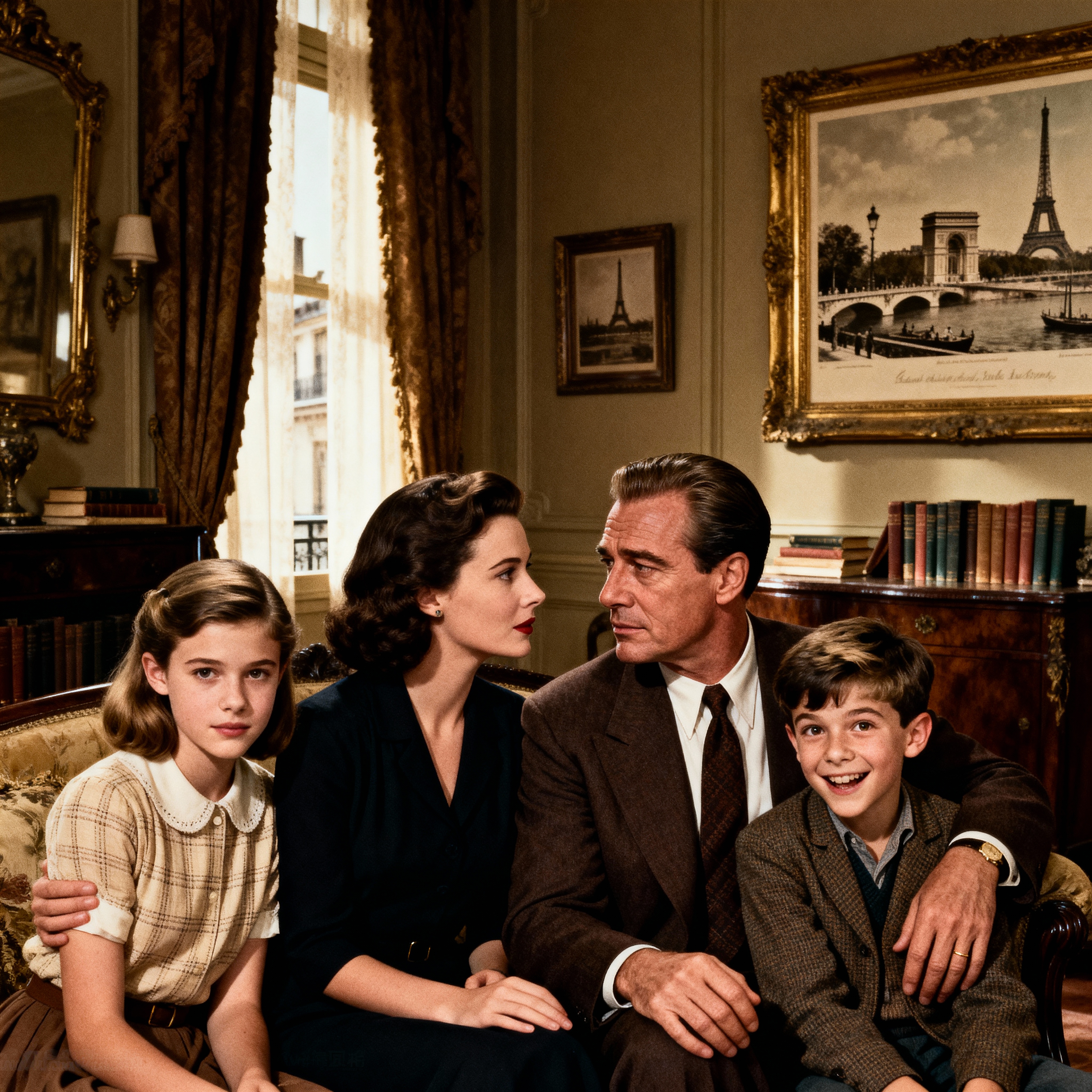 Ilsa and Rick with their two kids, if they had a family. | Source: Grok