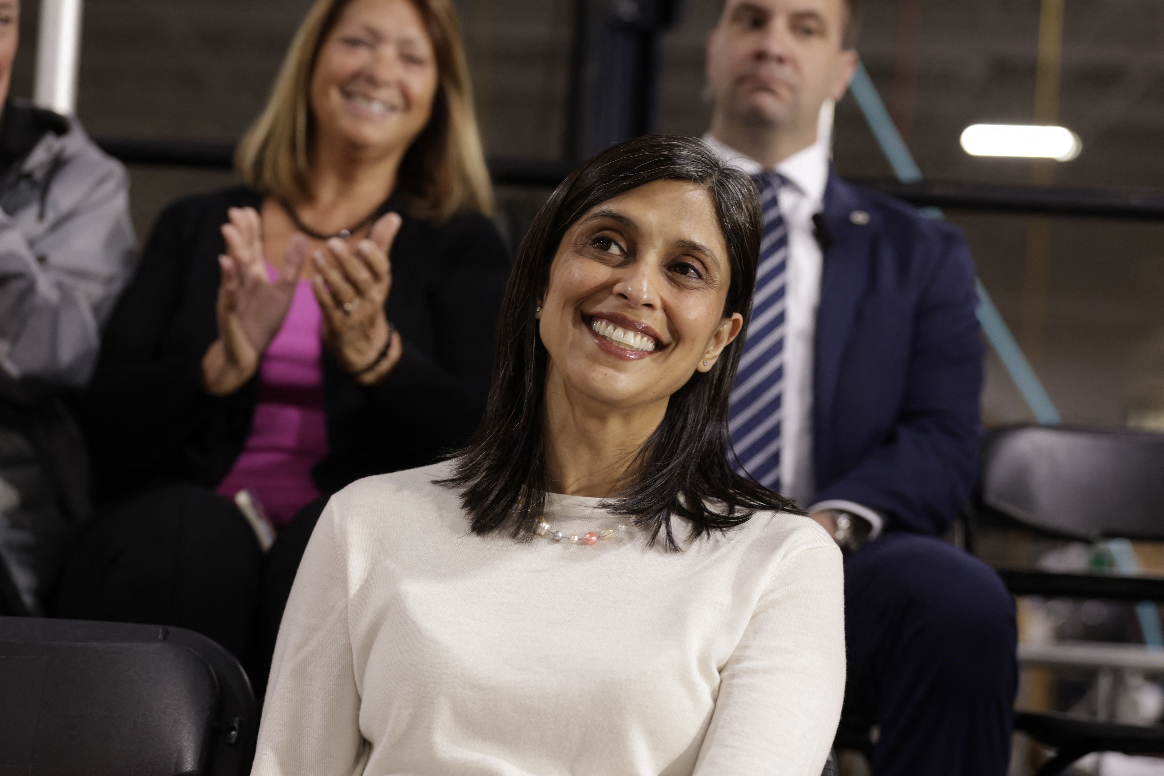 Maintaining a sense of normalcy has become a recurring theme in Usha Vance's public comments. She said she still tries to do everyday activities because she wants her family to stay grounded despite the demands of public office. | Source: Getty Images
