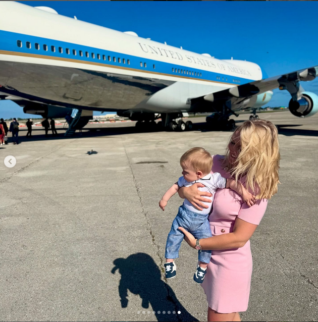 Nicholas Robert Riccio and Karoline Leavitt, from a post dated April 30, 2025 | Source: Instagram/karolineleavitt