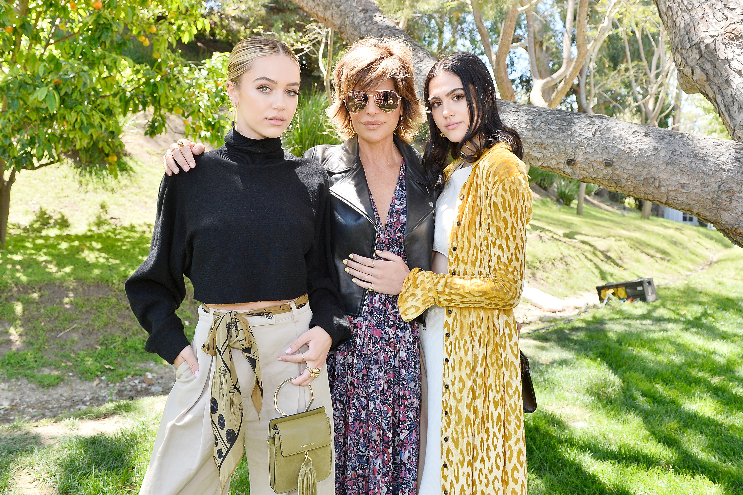 Delilah Belle Hamlin, Lisa Rinna, and Amelia Gray Hamlin attend Cindy Crawford and Kaia Gerber host Best Buddies Mother's Day Brunch sponsored by David Yurman on May 13, 2017 in Malibu, California.  | Source: Getty Images