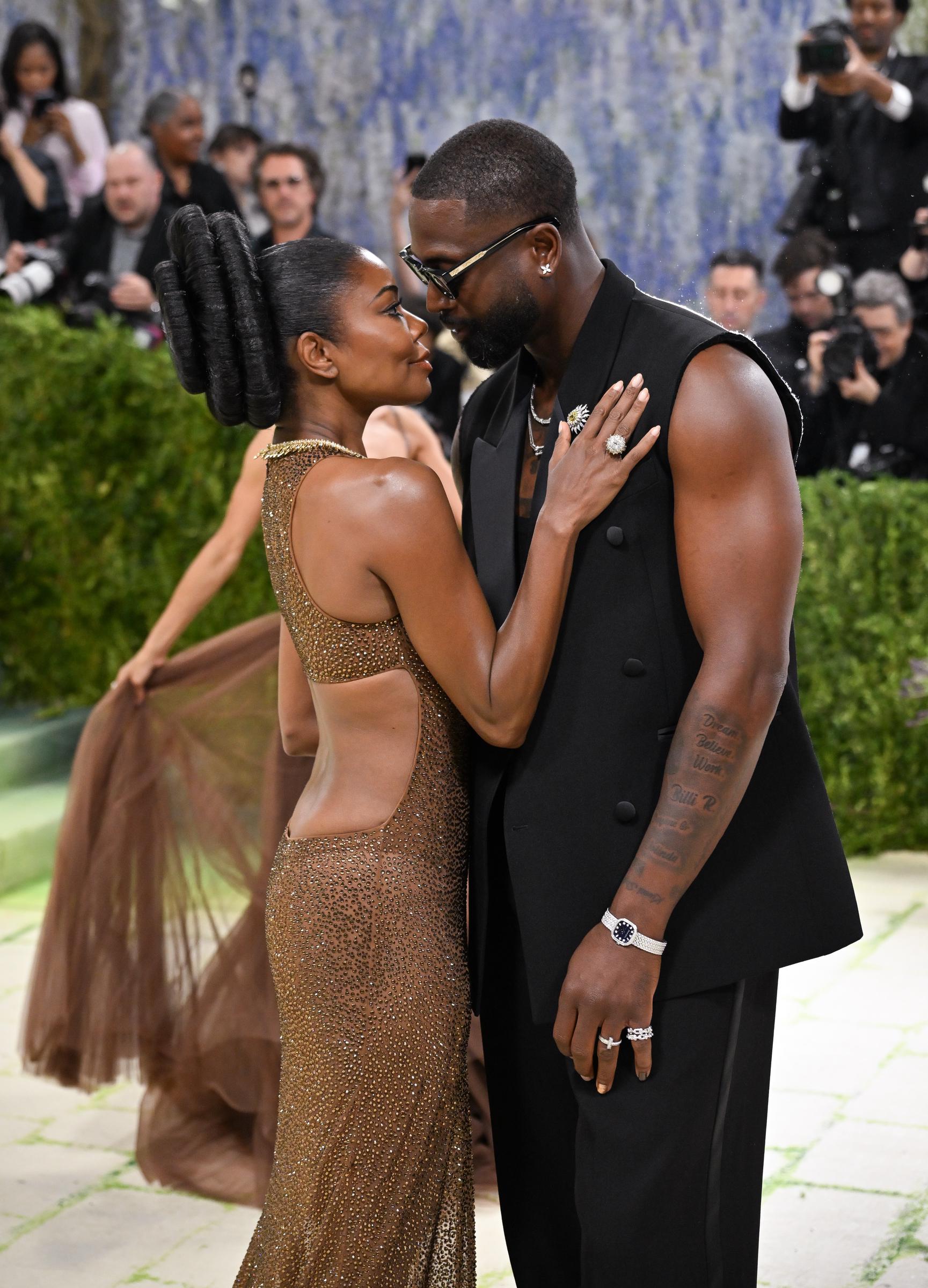 Gabrielle Union and Dwyane Wade at the Met Gala Celebrating "Costume Art" held at The Metropolitan Museum of Art in New York on May 4, 2026. | Source: Getty Images