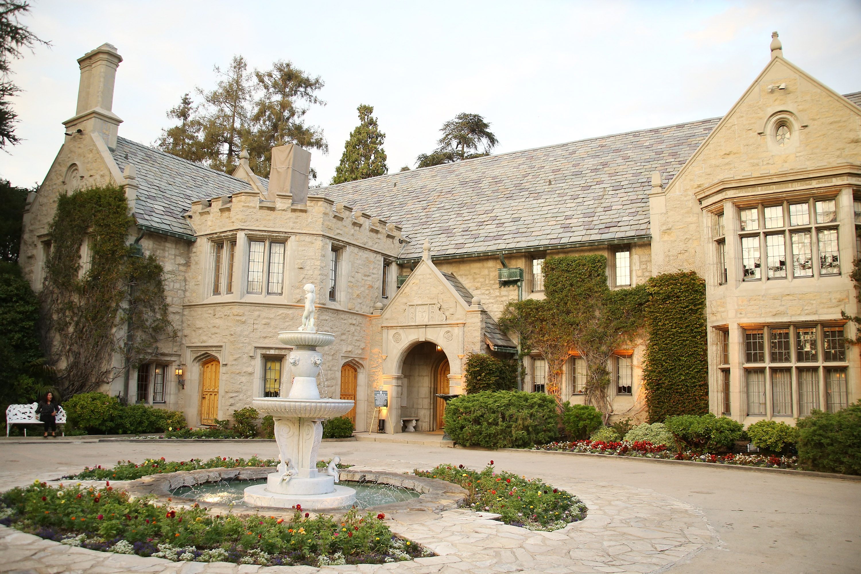 The Playboy Mansion in Los Angeles hosted a screening of "The Transporter Refueled" on August 25, 2015. The historic property provides the setting for "Playmates," a coming-of-age drama inspired by director Lorraine Nicholson's childhood visits to the mansion. | Source: Getty Images