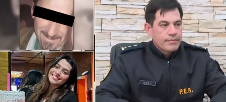 Gustavo Brondino, Daiana Mendieta (left) and Commissioner Pedro Silva (right) | Source: YouTube/c5n