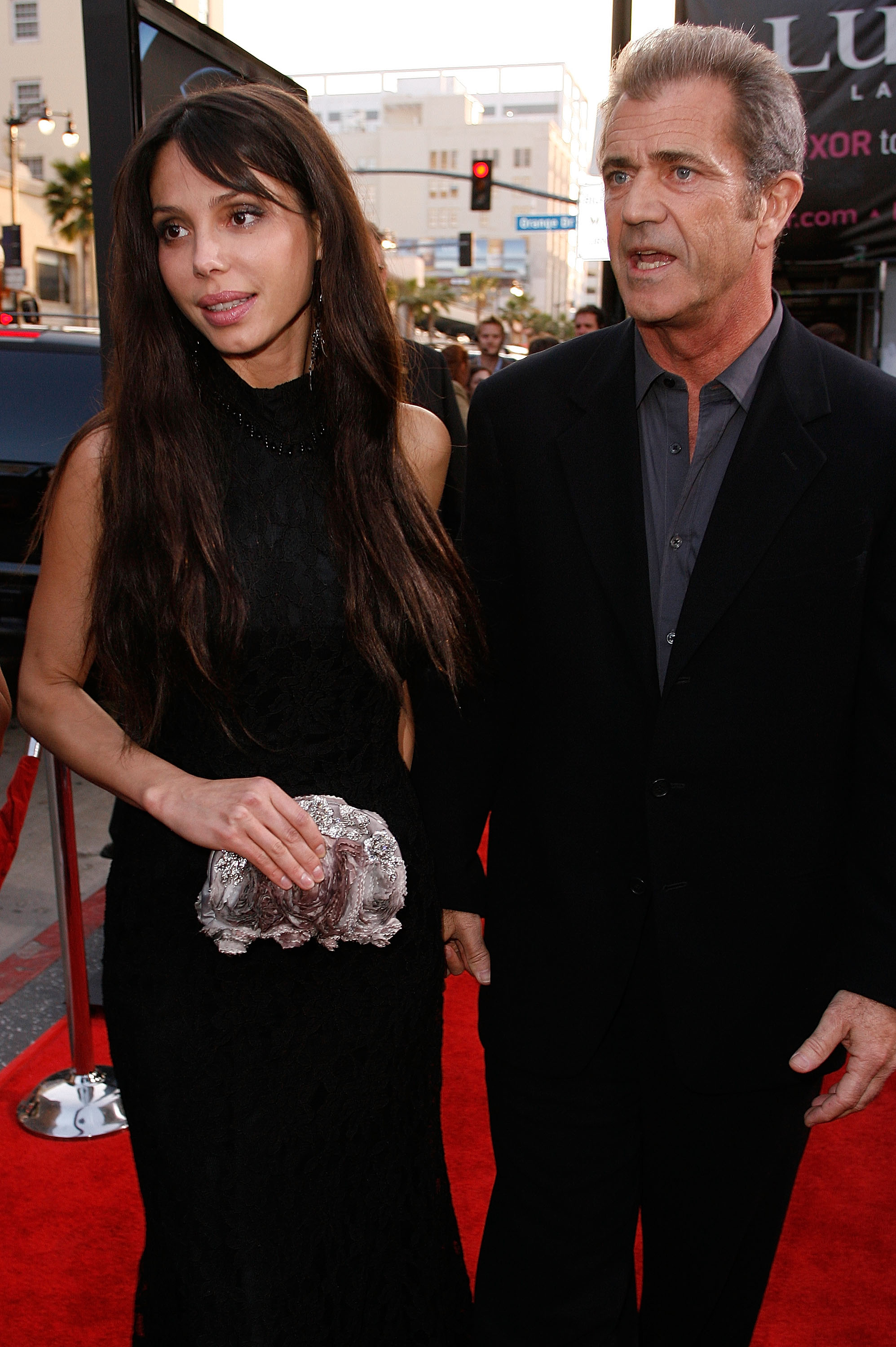 Oksana Grigorieva and Mel Gibson at the industry screening of "X-Men Origins: Wolverine" on April 28, 2009, in Hollywood, California. | Source: Getty Images