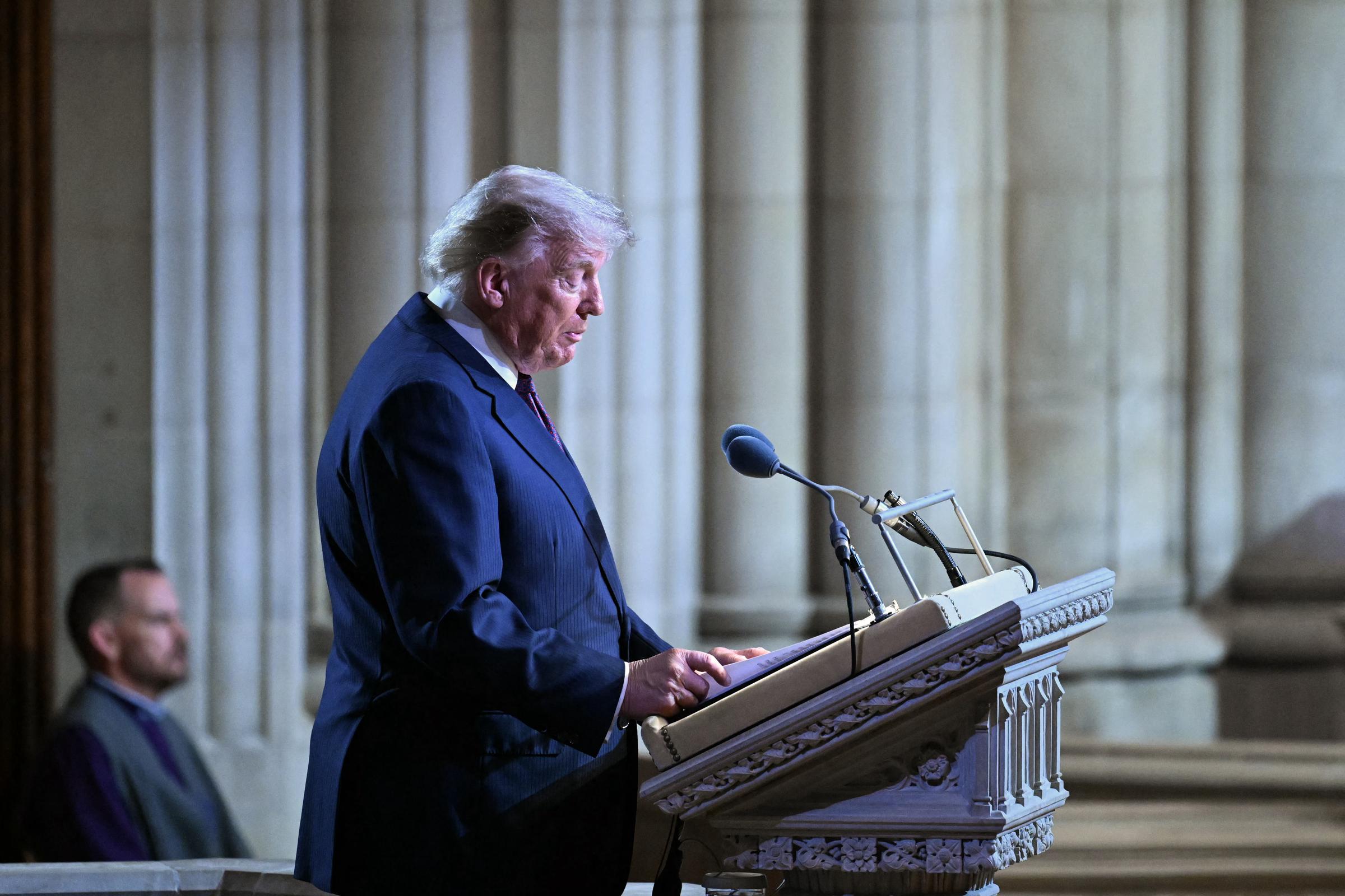 President Donald Trump reflected on late Sen. Lindsey Graham's devotion to family, saying Graham regarded raising his younger sister, Darlene Graham, after their parents' deaths as his greatest accomplishment. | Source: Getty Images