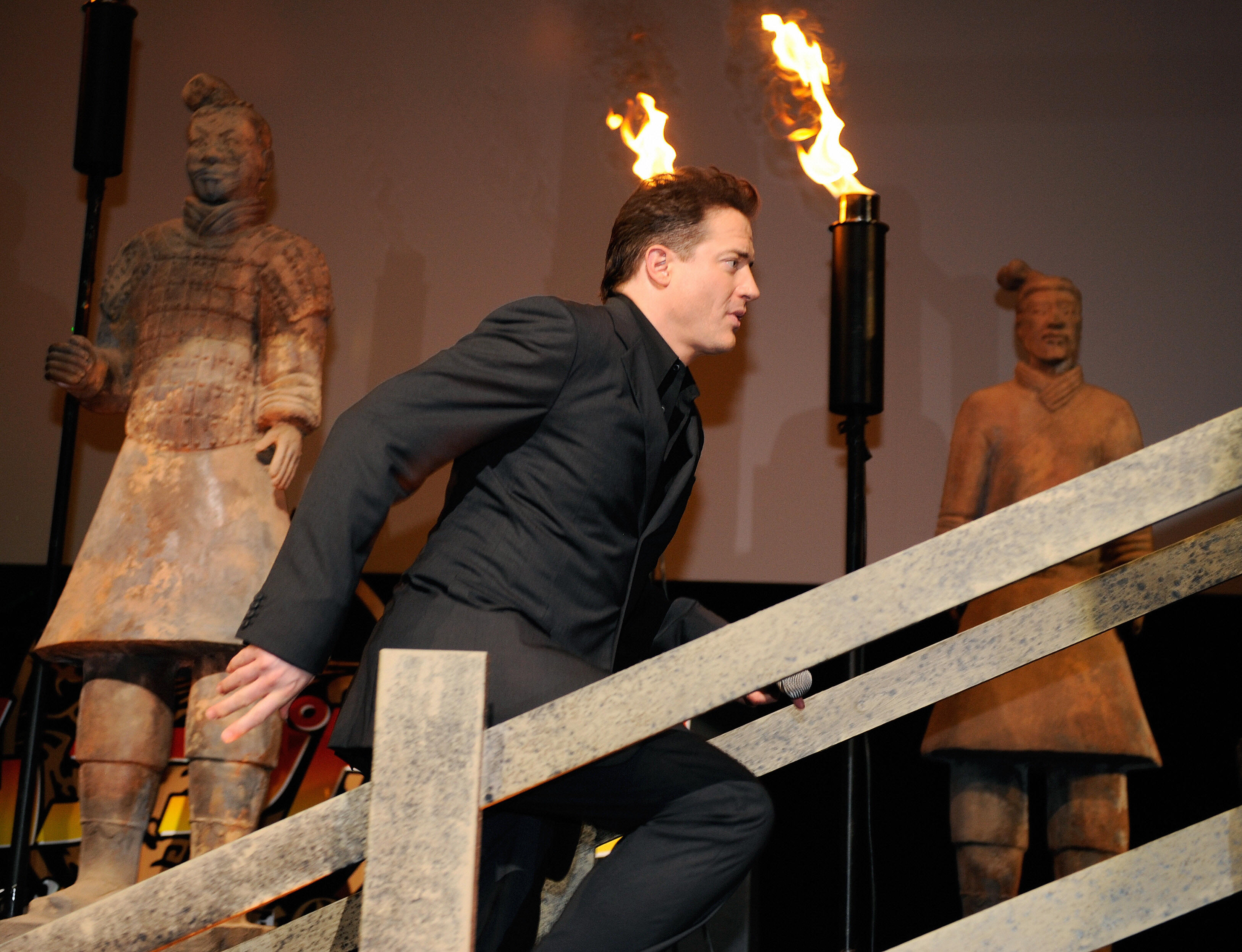 Brendan Fraser prior to the premiere of "The Mummy: Tomb of the Dragon Emperor" in Tokyo, Japan, on August 4, 2008. | Source: Getty Images