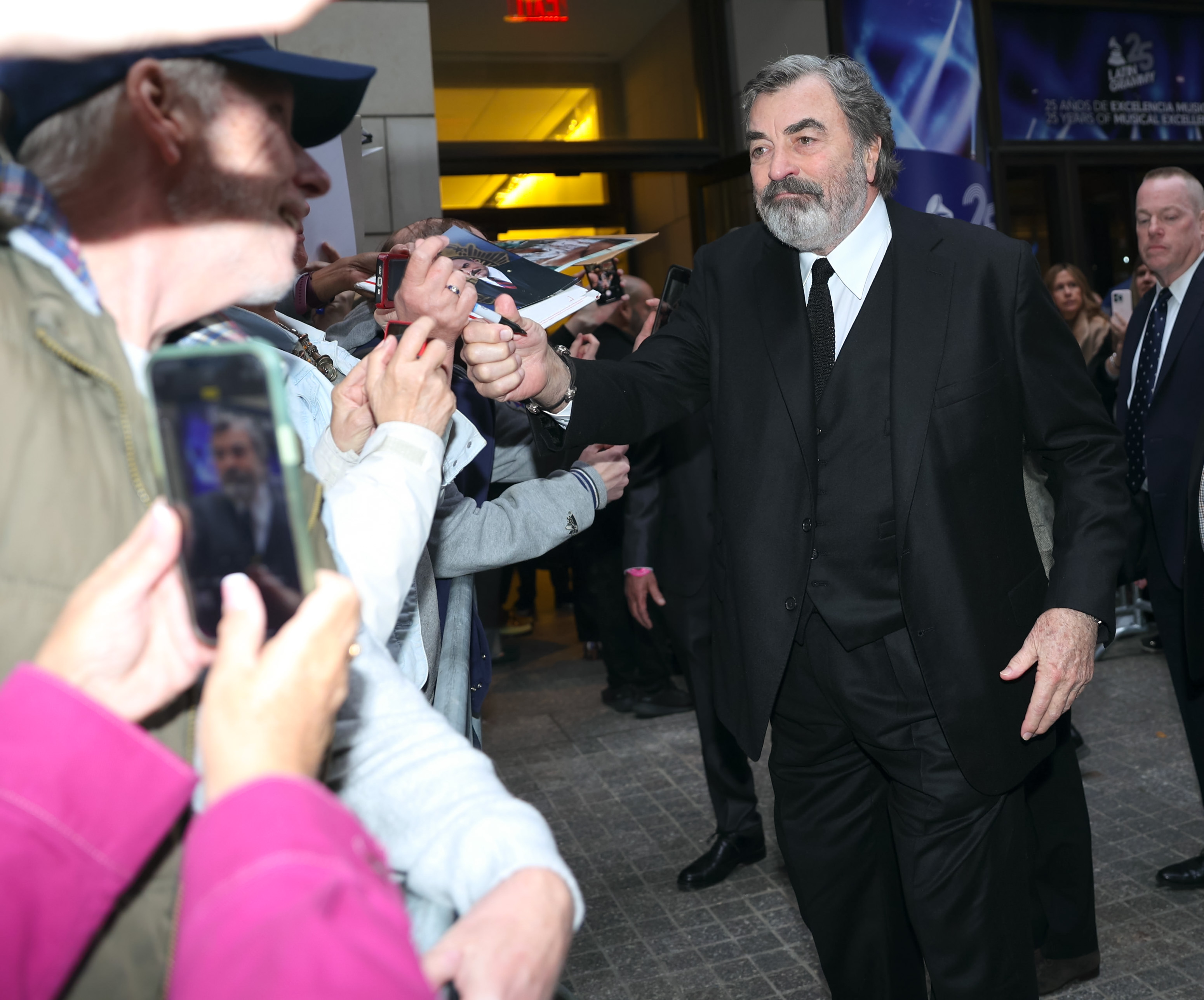 Tom Selleck arrives for a 'Blue Bloods' Q&A at the The Paley Center For Media in New York City on October 17, 2024 | Source: Getty Images