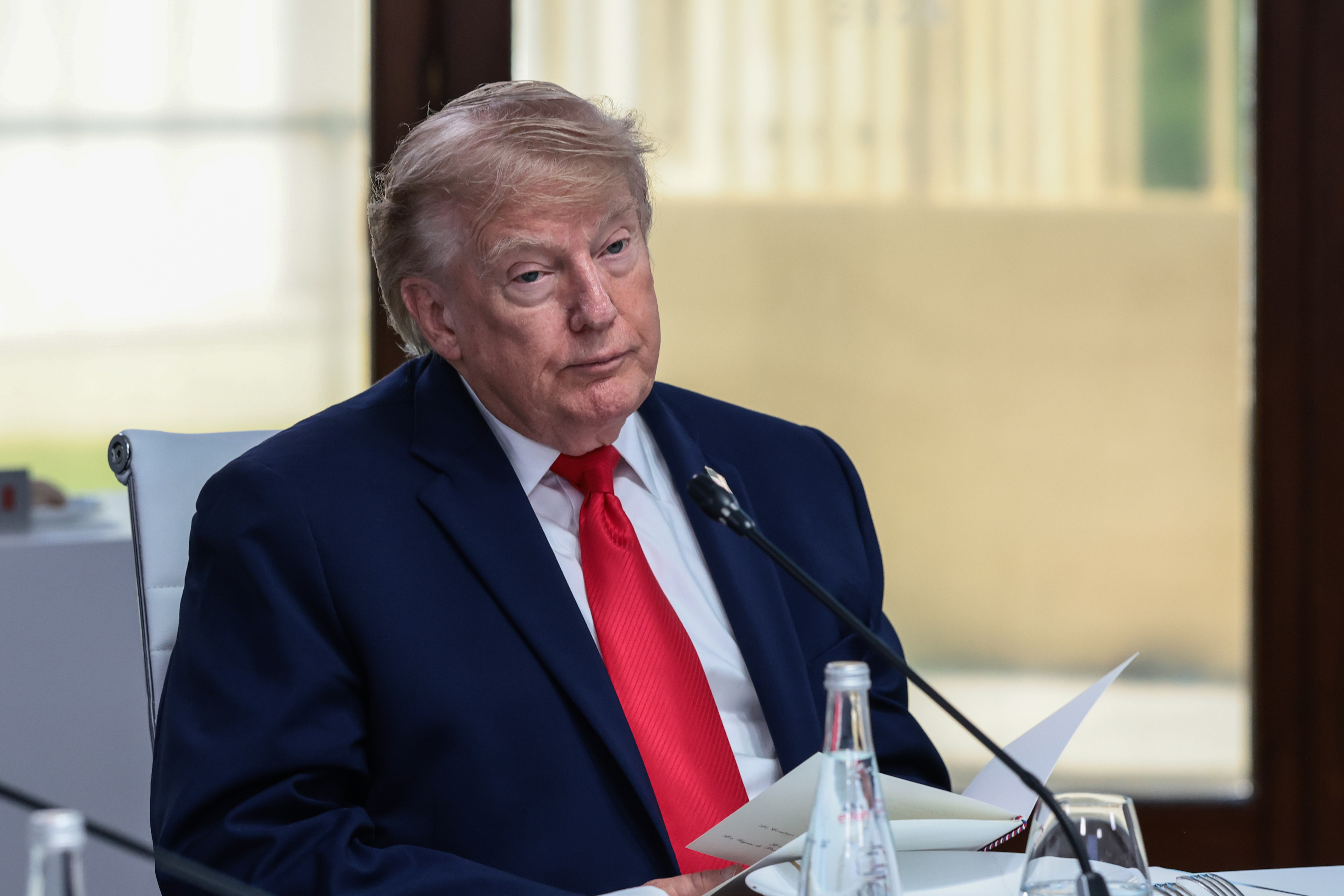 Trump never publicly explained why he shared the vintage photograph or who the woman was. That left social media users trying to identify her on their own. | Source: Getty Images