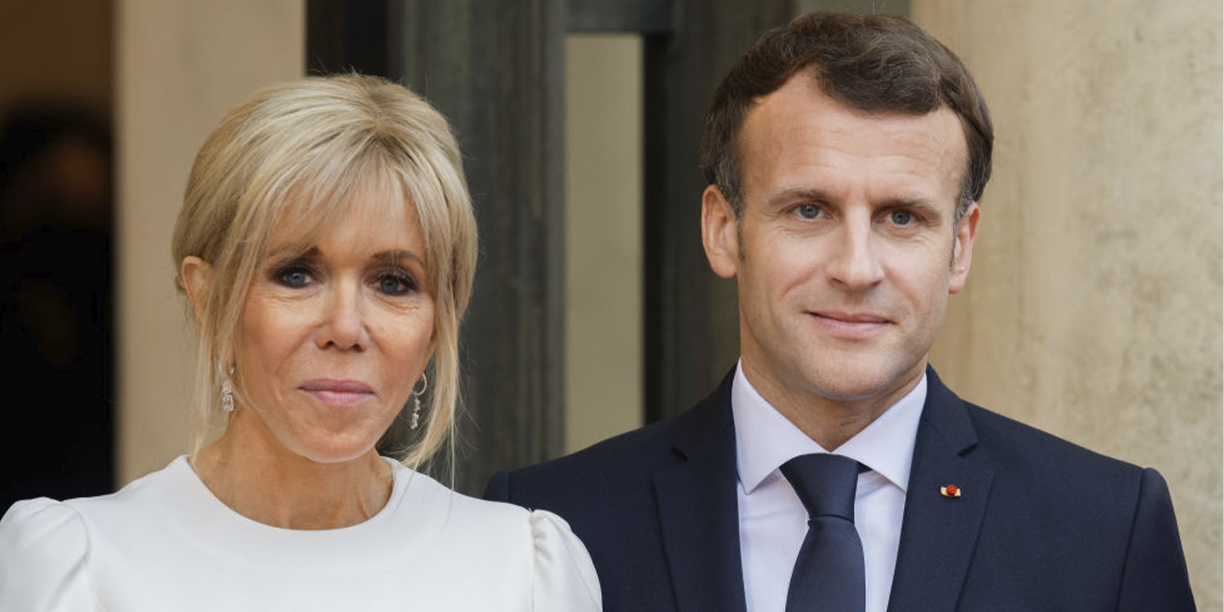 Brigitte Macron and French President Emmanuel Macron. | Source: Getty Images