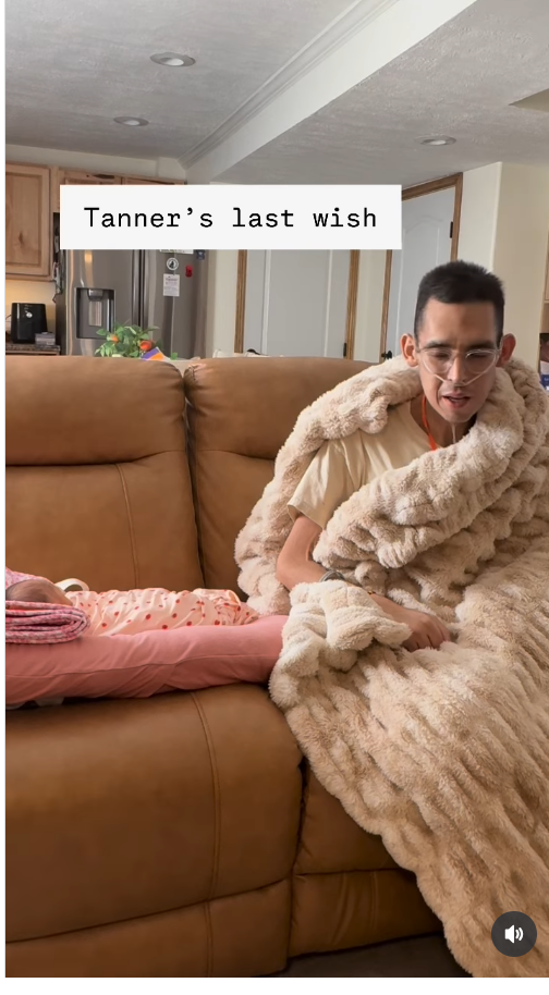 Tanner Martins gives his last wish to the audience before he died, from a video post dated June 25, 2025 | Source: Instagram/tannerandshay