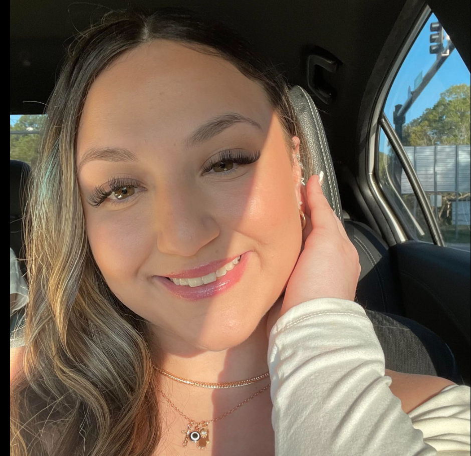 Sunlight falls across Katie McCormack’s face as she takes a close-up selfie inside a car. During the search for Nolan, officials said he had last been seen talking to a girl on the island’s north end. | Source: Facebook/Katie McCormack