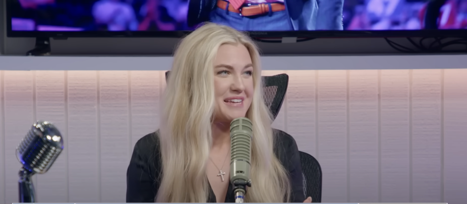 Erika Kirk on "The Charlie Kirk Show" on September 26, 2025 | Source: Youtube/Charlie Kirk