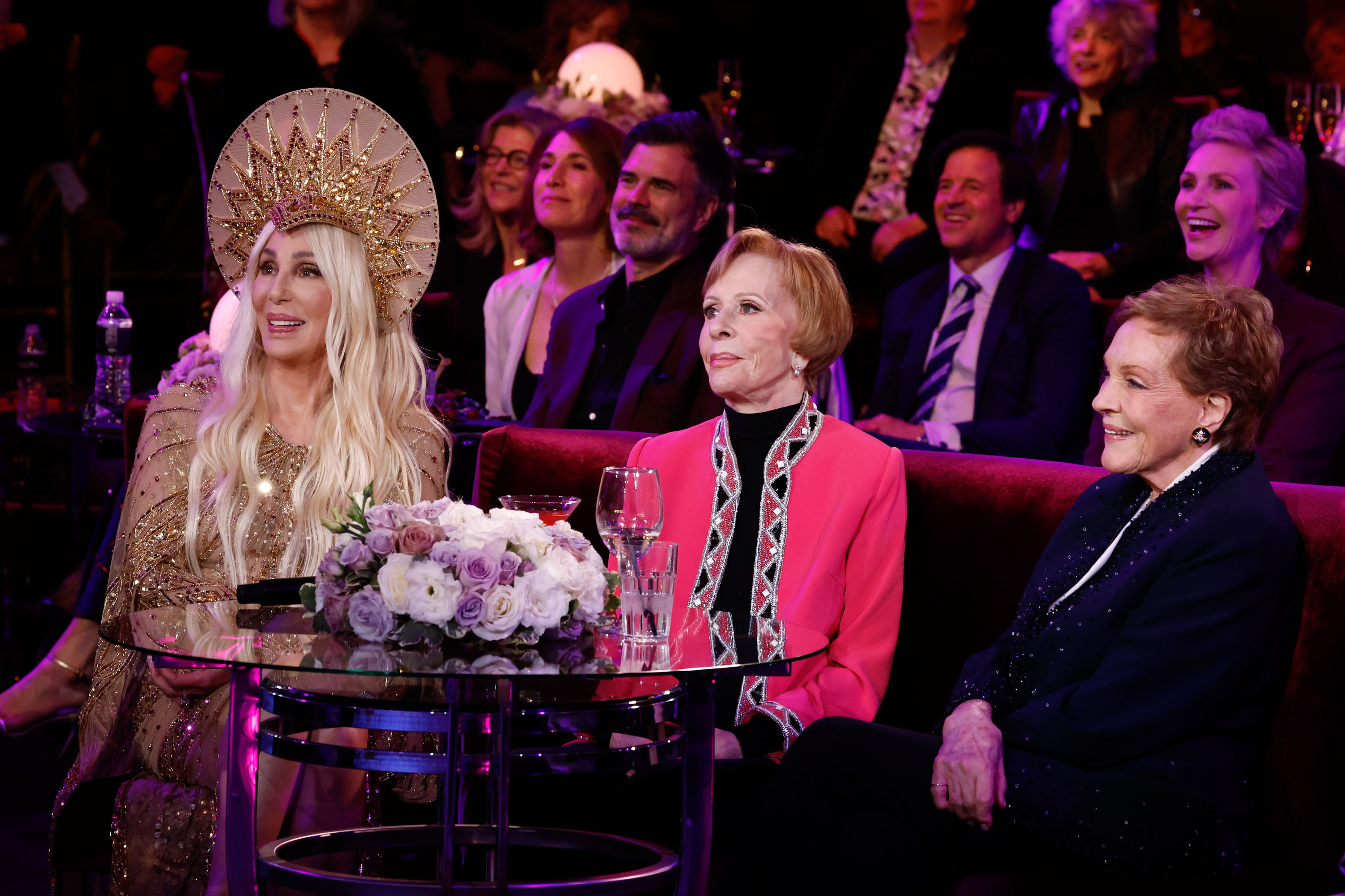 Cher, Carol Burnett, Julie Andrews | Source: Getty Images