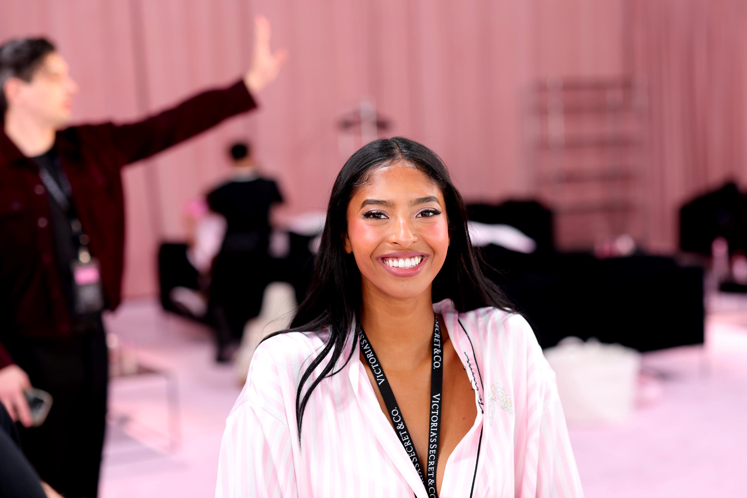 Natalia prepared backstage at Sony Pictures Studios in Culver City, California, where the 2026 Victoria's Secret Fashion Show took place. | Source: Getty Images