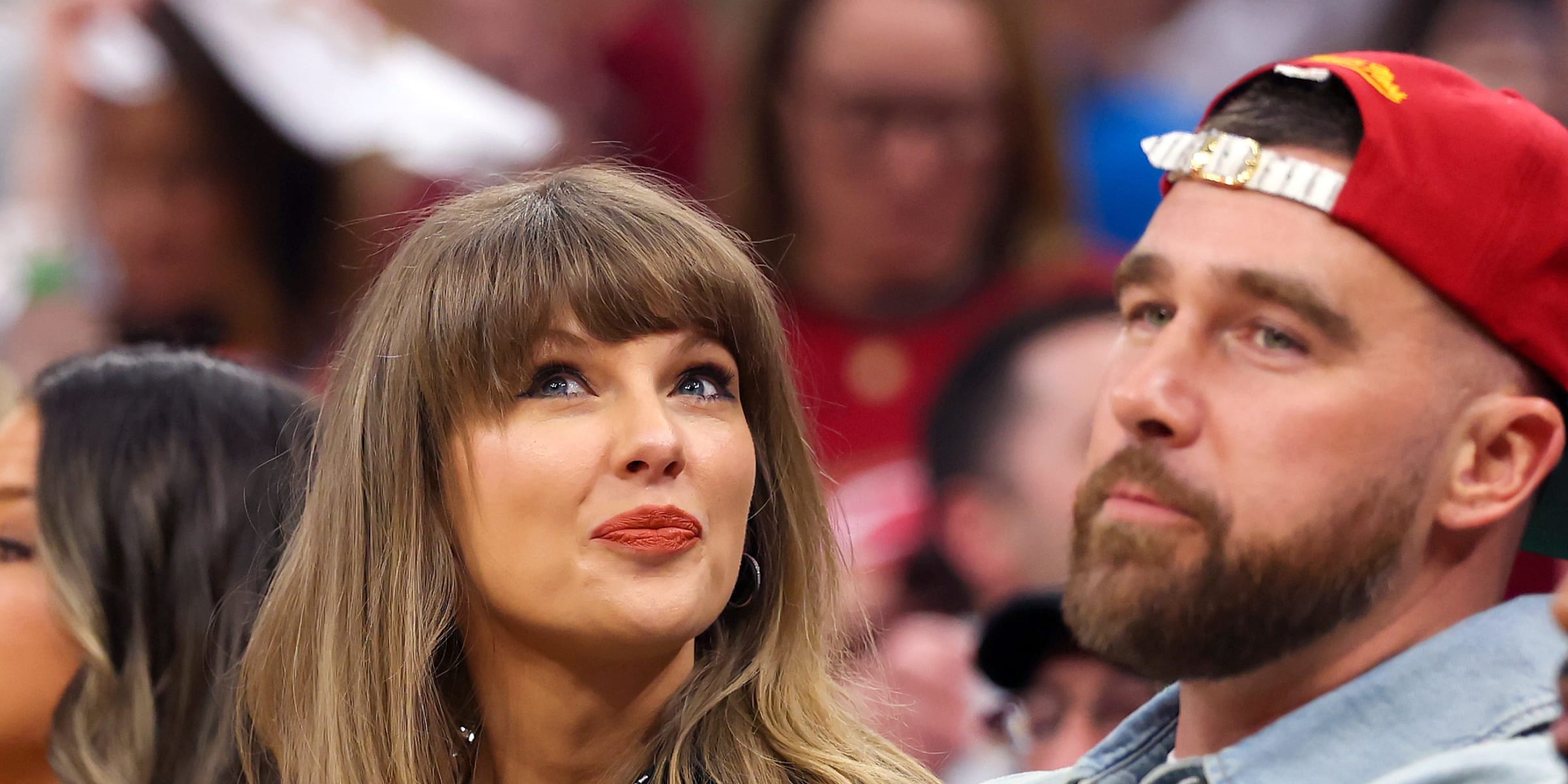 Taylor Swift and Travis Kelce | Source: Getty Images