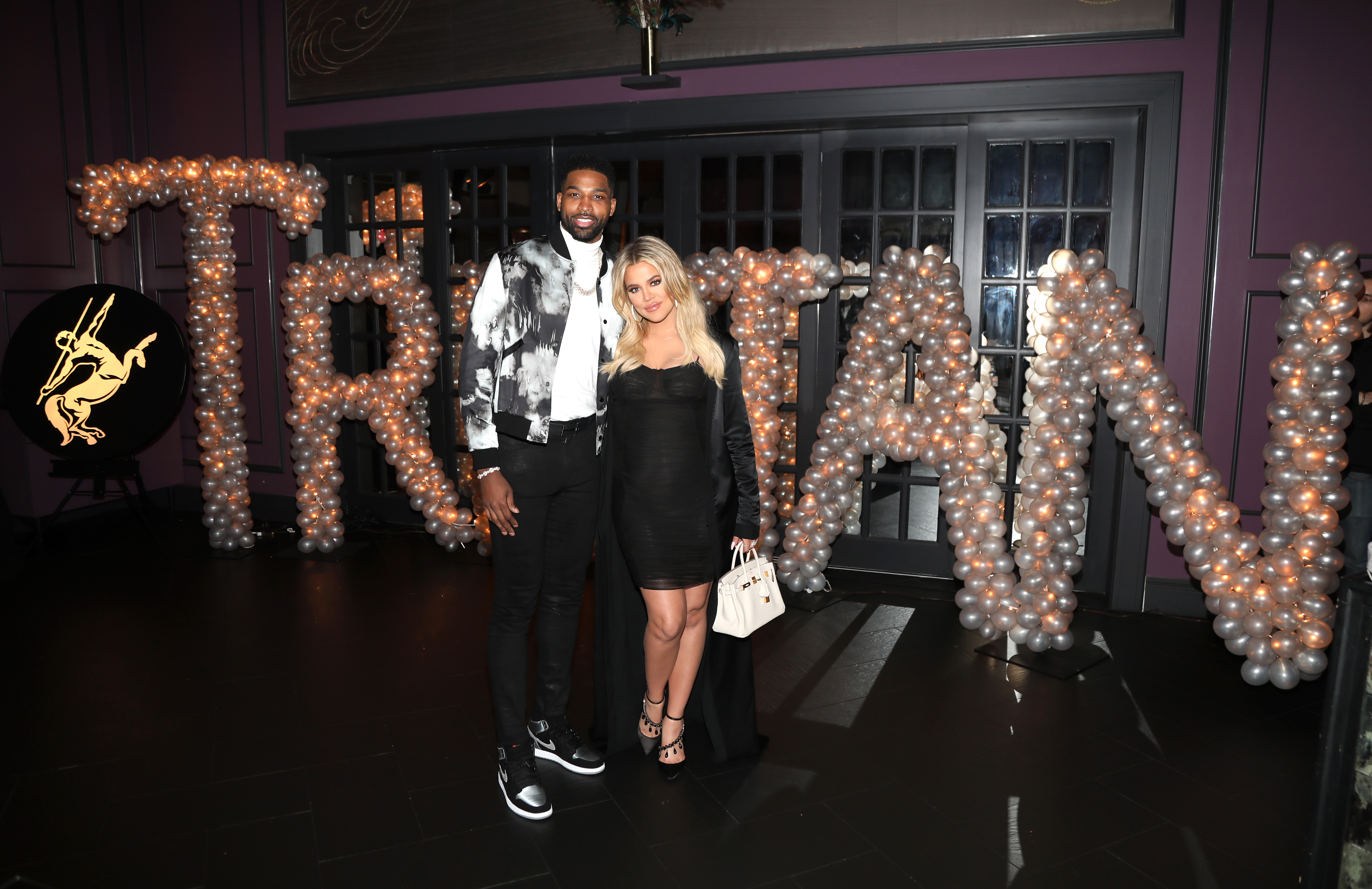 Tristan Thompson and Khloé Kardashian at his birthday celebration on March 10, 2018, in Los Angeles, California. | Source: Getty Images